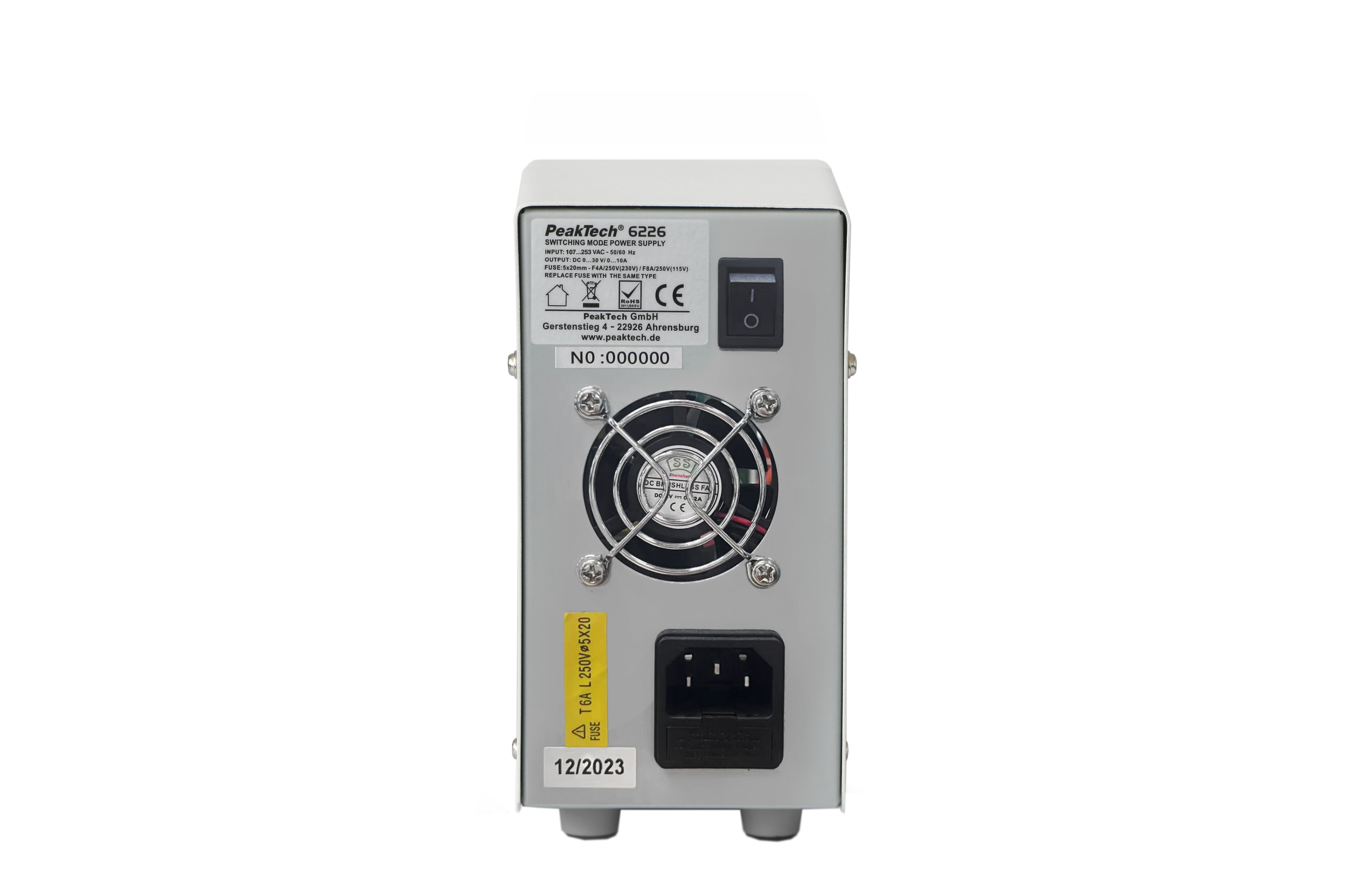 «PeakTech® P 6226» DC Labor-Schaltnetzteil, 0 - 30 V / 0 - 10 A