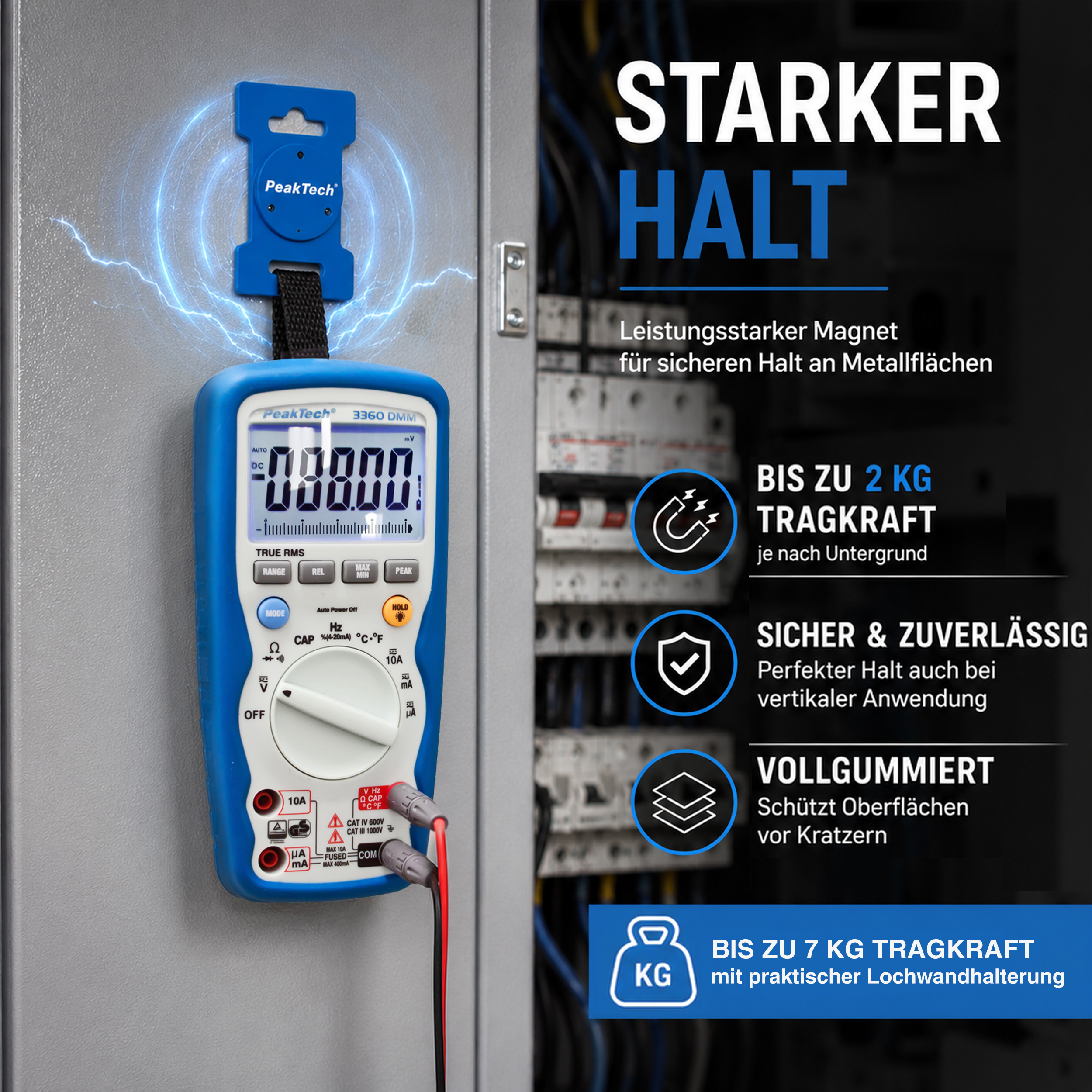 «PeakTech® P 7100» Magnet Holding Kit