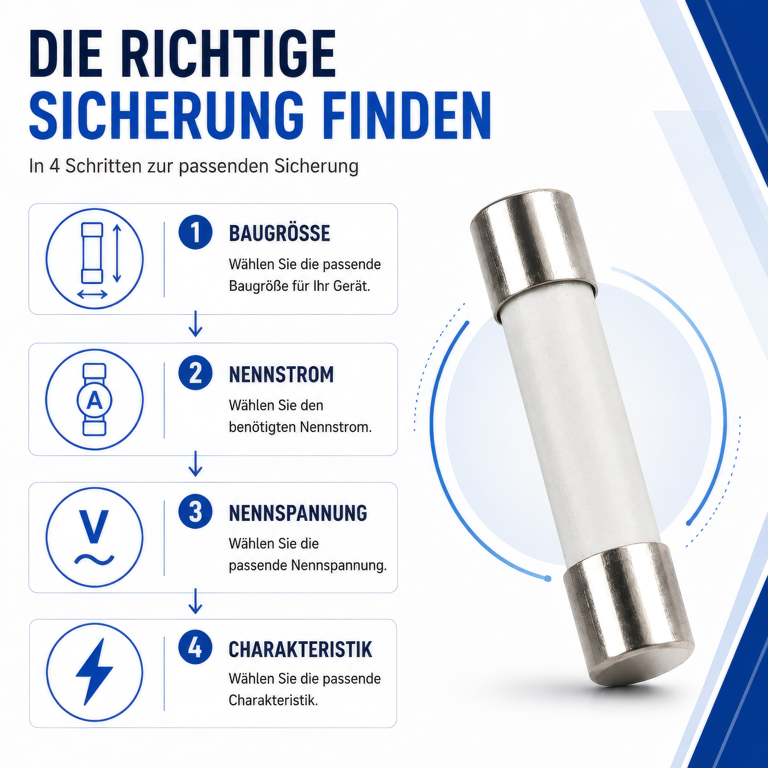 «PeakTech® P 7710» microfuse ~ 250 mA / 250 V ~ 5 x 20 mm ~ fast-acting (F)