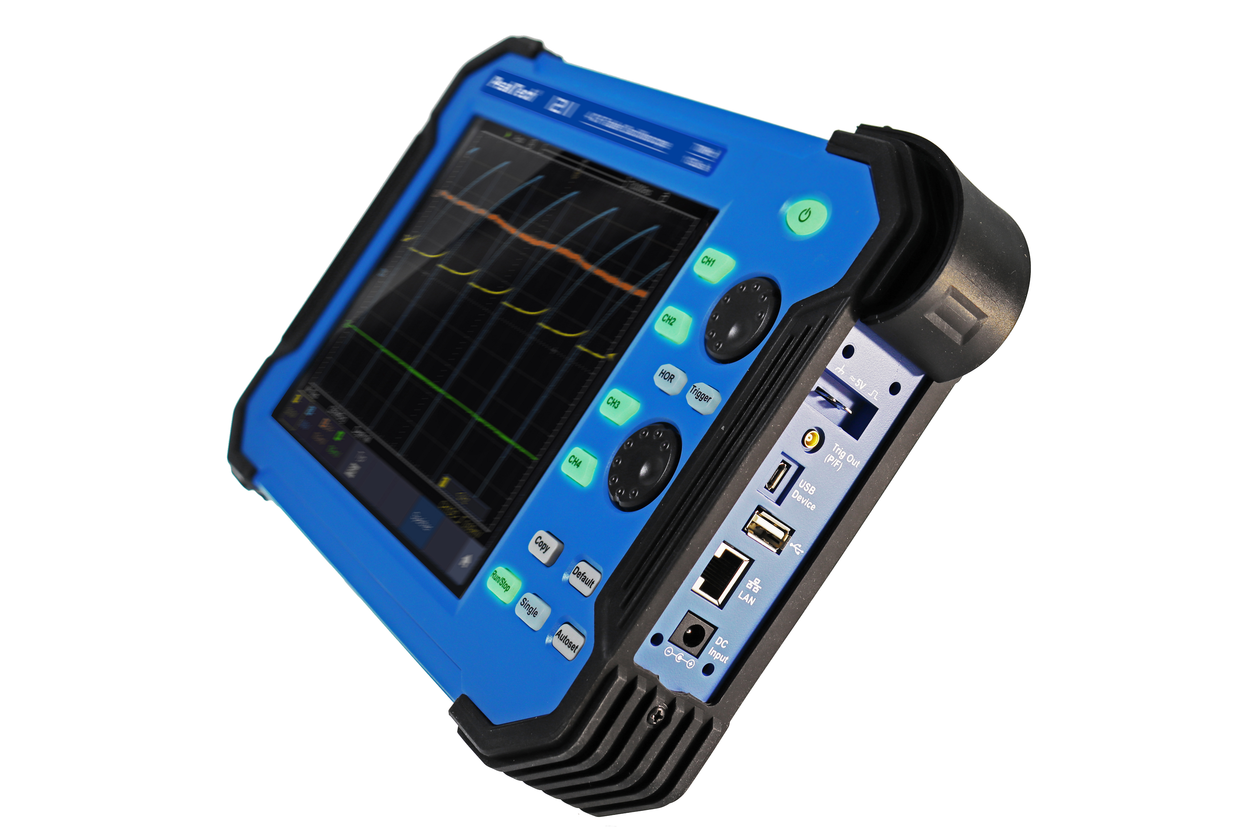 «PeakTech® P 1211» Oscilloscope à tablette 70 MHz / 4 CH, 1 GS/s