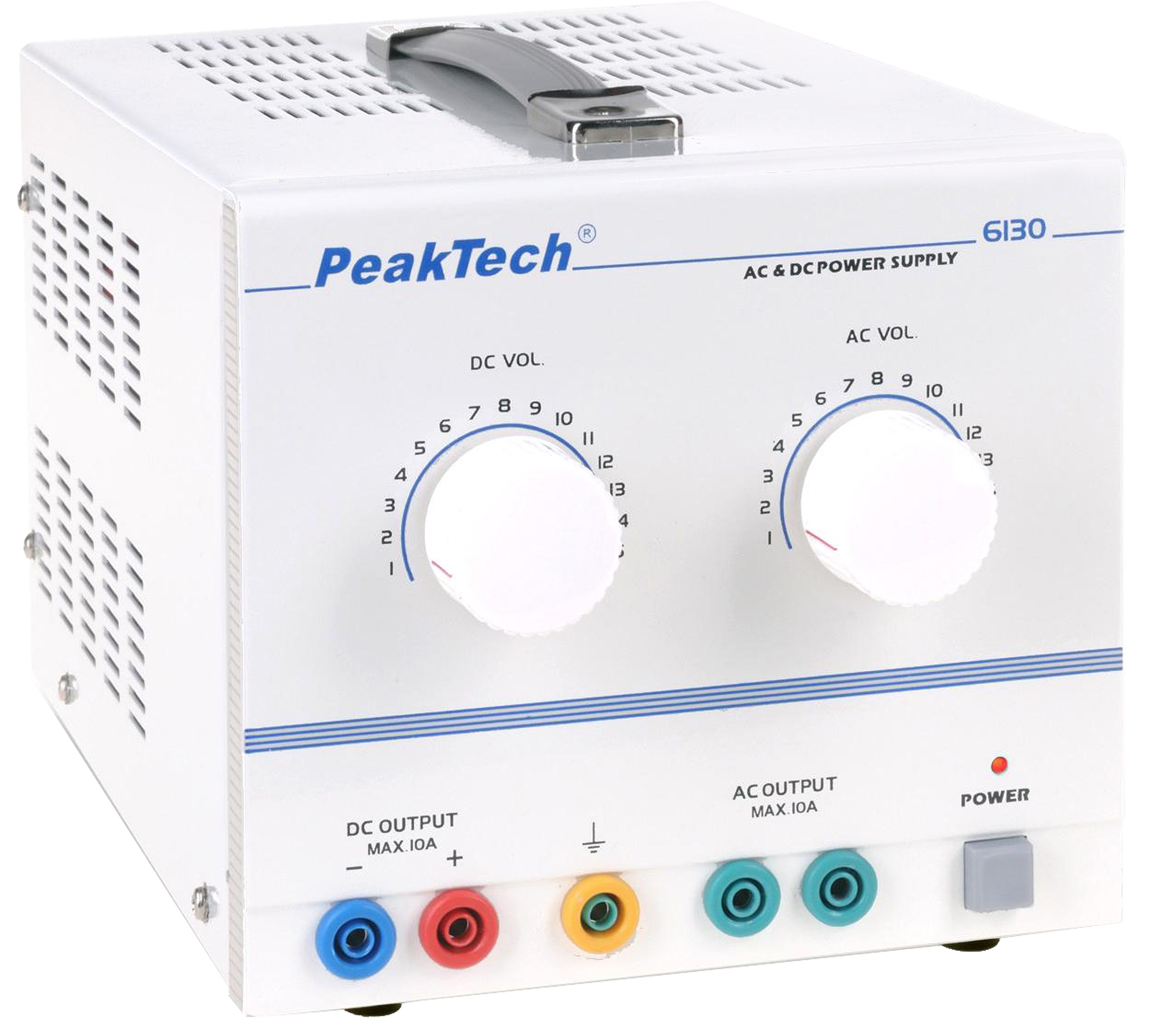 «PeakTech® P 6130» AC/DC Laboratory Power Supply 1 - 15 V/10 A