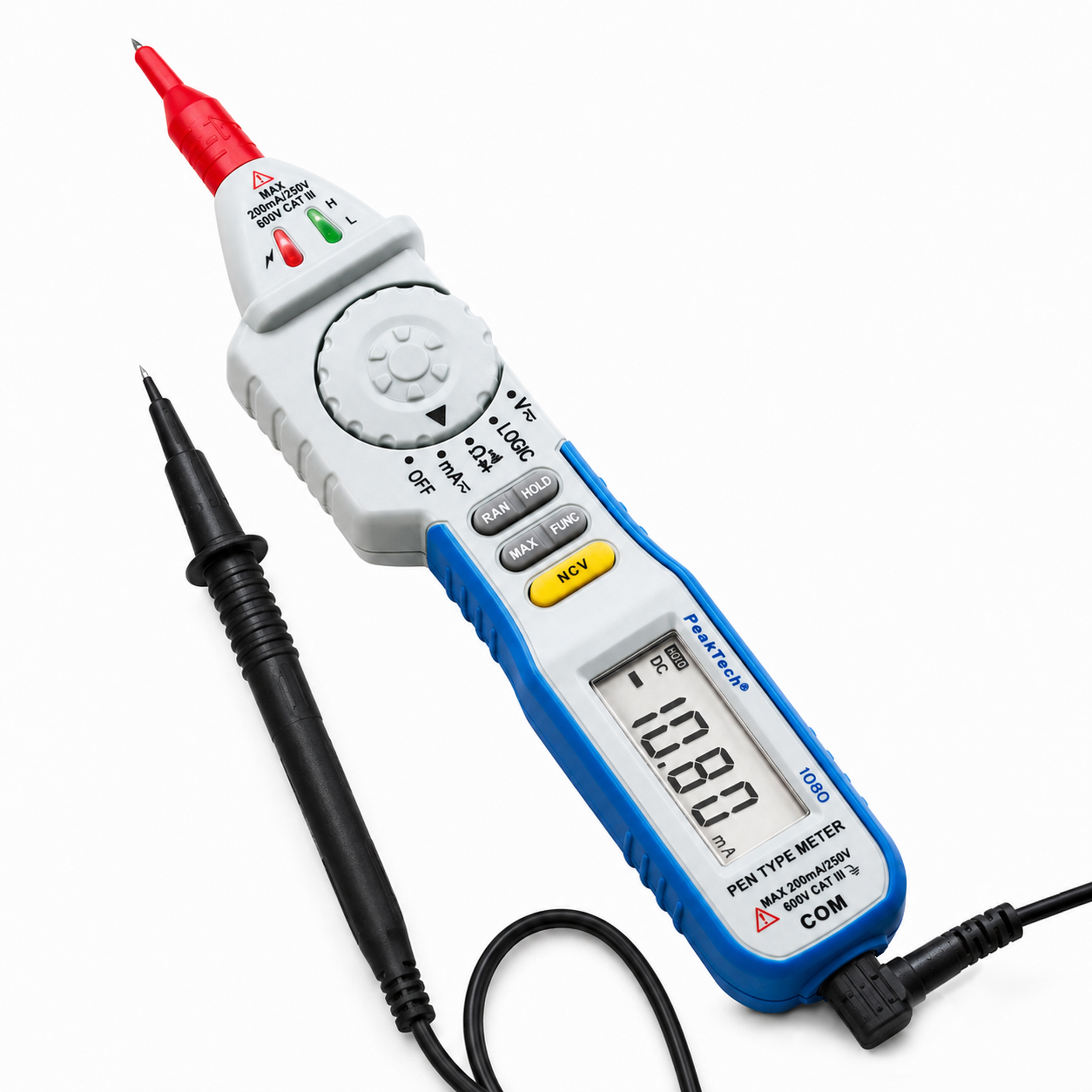 «PeakTech® P 1080» 600V AC / DC pen- type multimeter ~ 2000 digit LCD