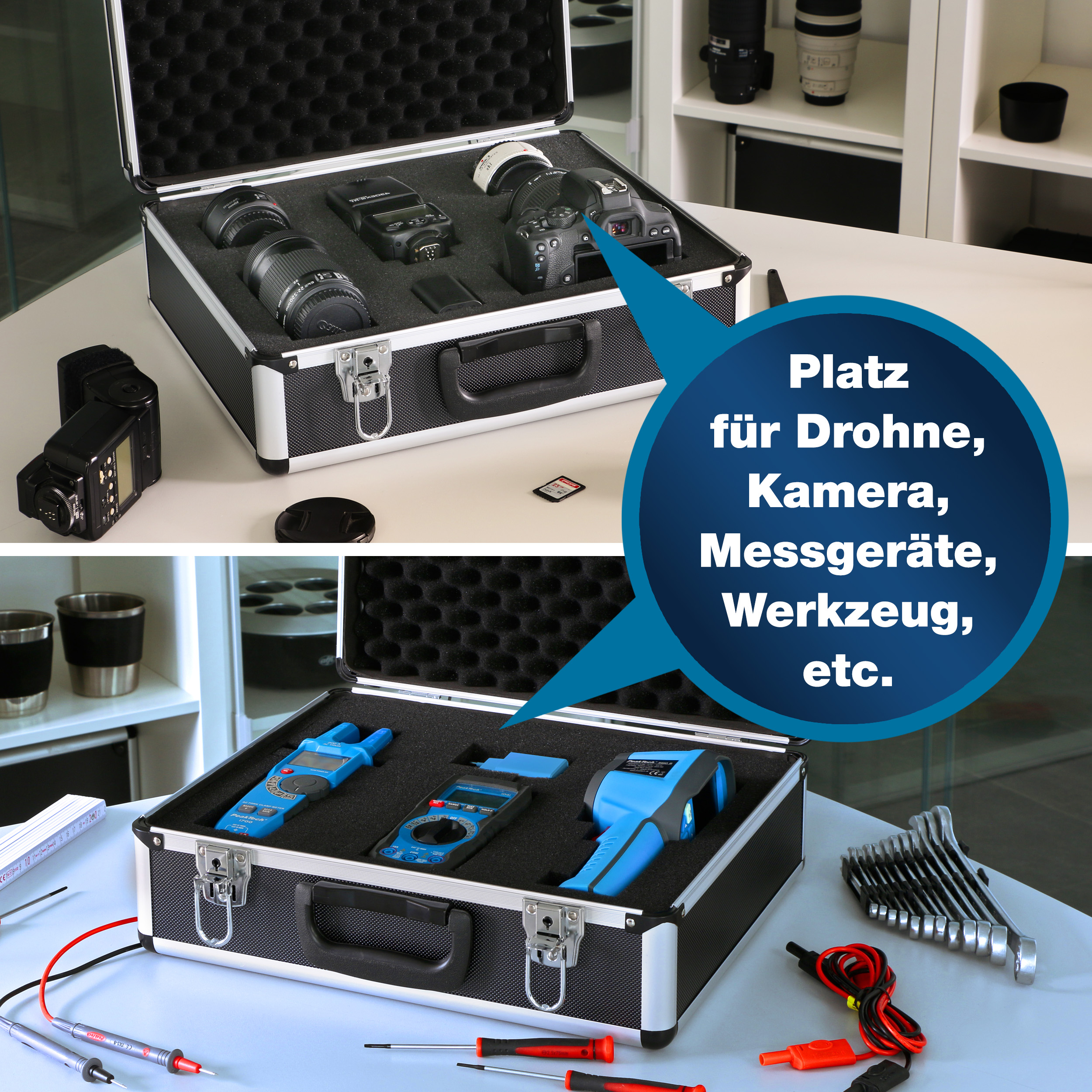 «PeakTech® P 7305» Estuche de Transporte para Instrumentos de Medida
