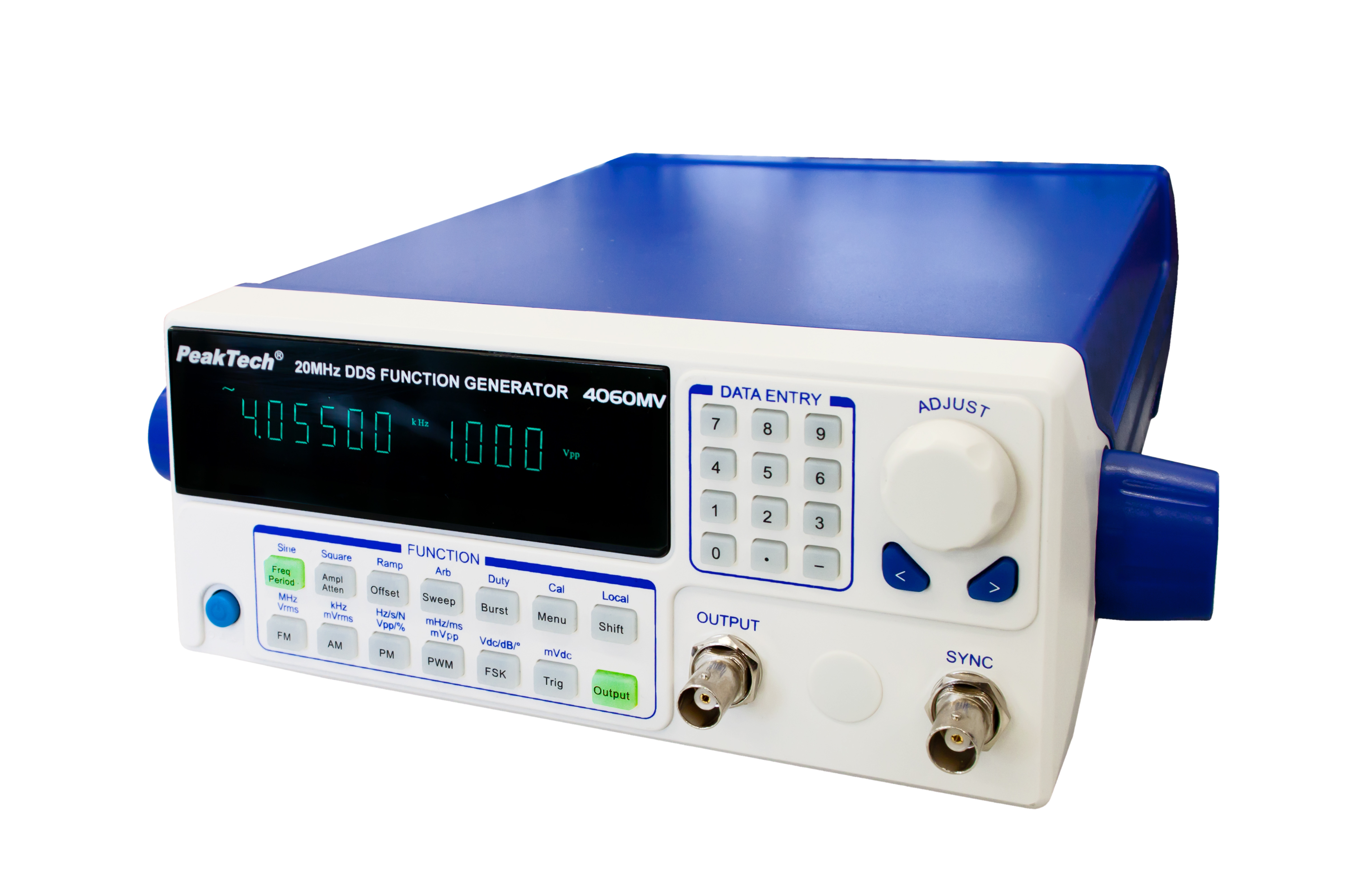 «PeakTech® P 4060 MV» DDS Funktionsgenerator 10 µHz - 20 MHz