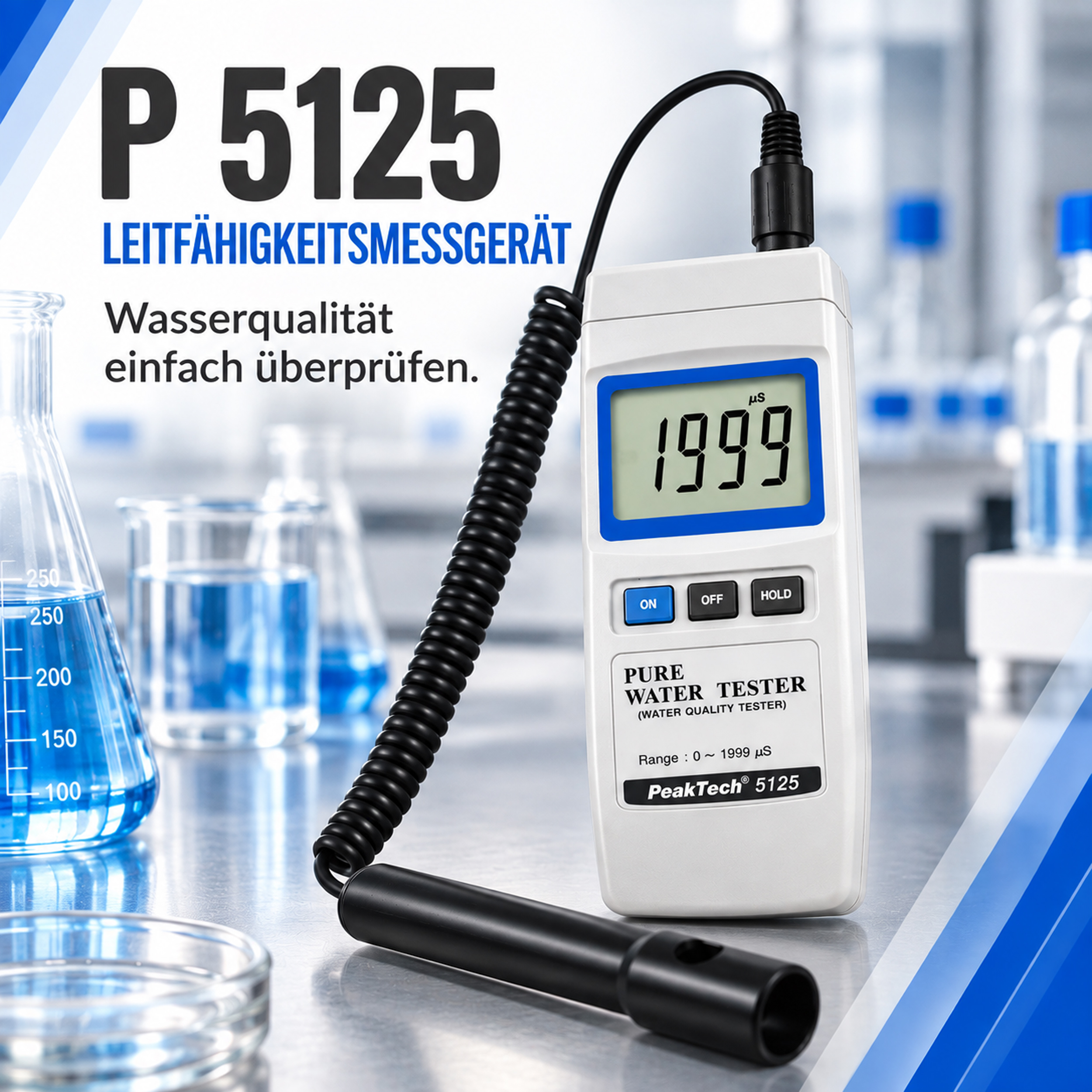 «PeakTech® P 5125» Conductivity Tester / Water Tester