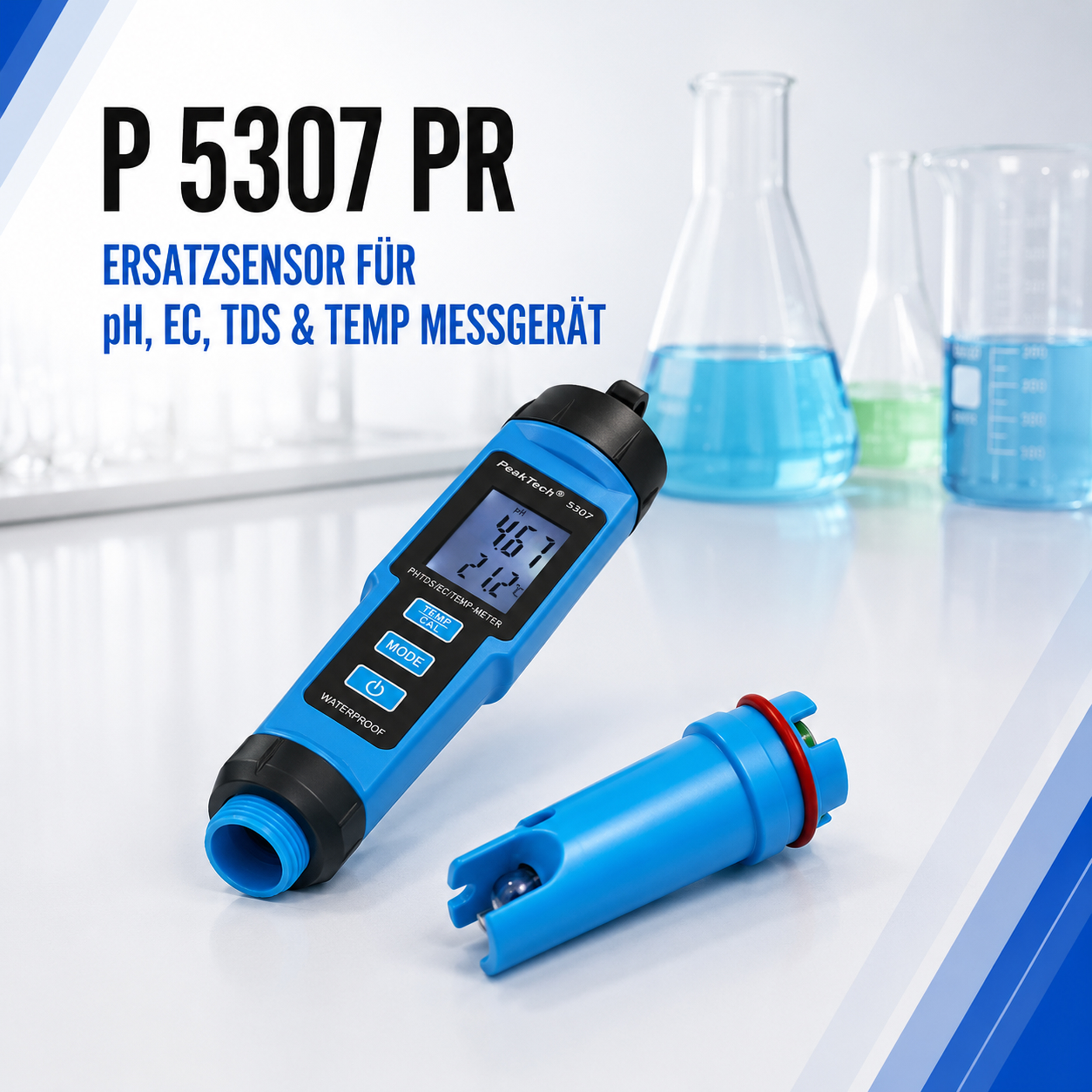 «PeakTech® P 5307 PR» Replacement probe for PH Meter P 5307