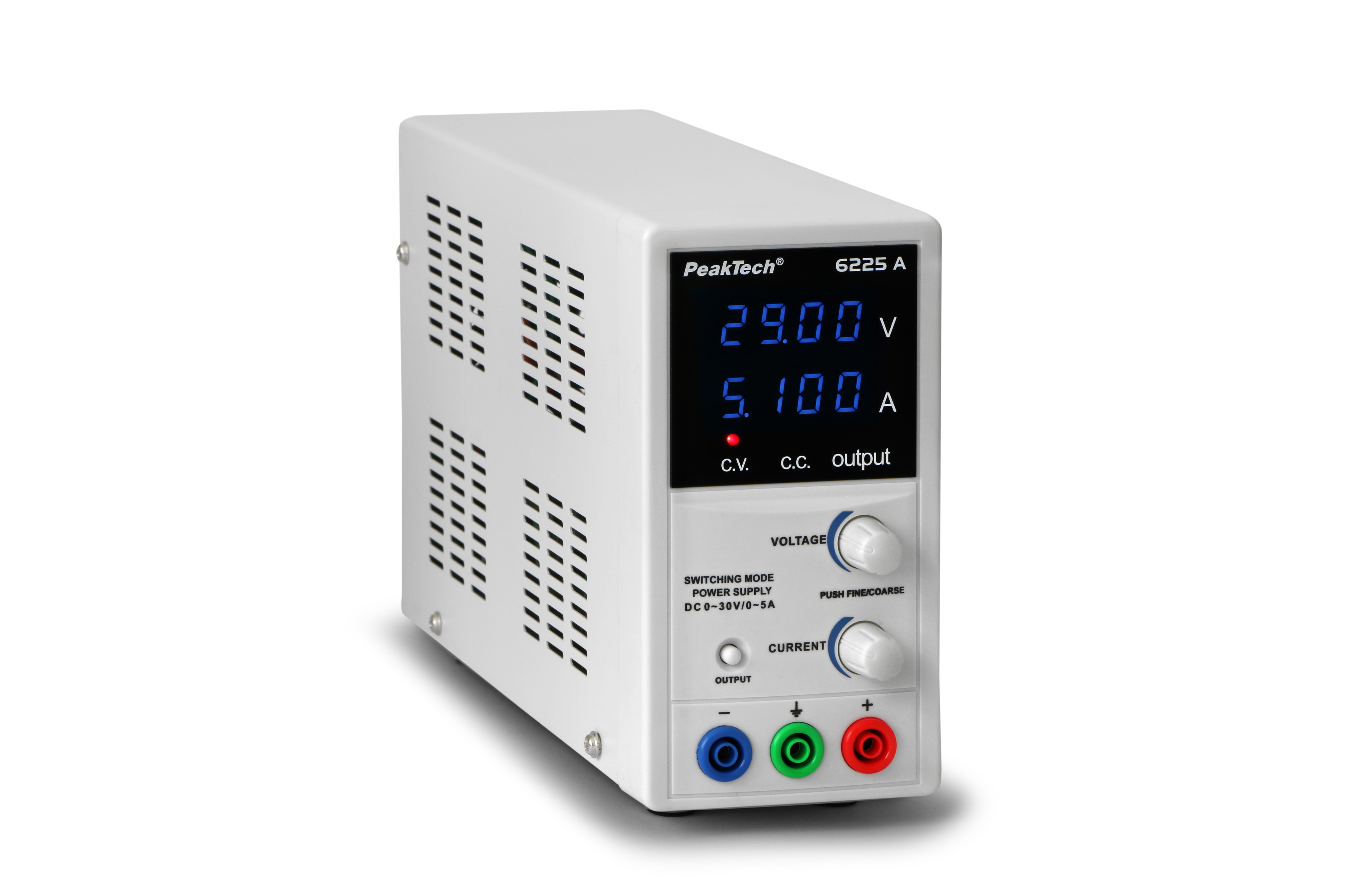 «PeakTech® P 6225 A» Zasilacz laboratoryjny 0 - 30 V / 0 - 5 A DC