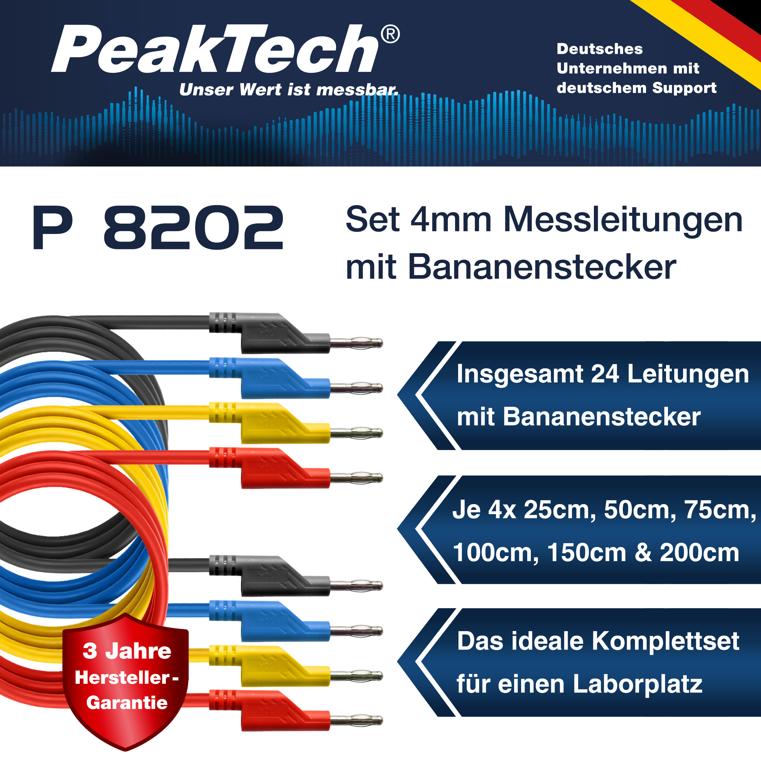«PeakTech® P 8202» Juego de accesorios de medición