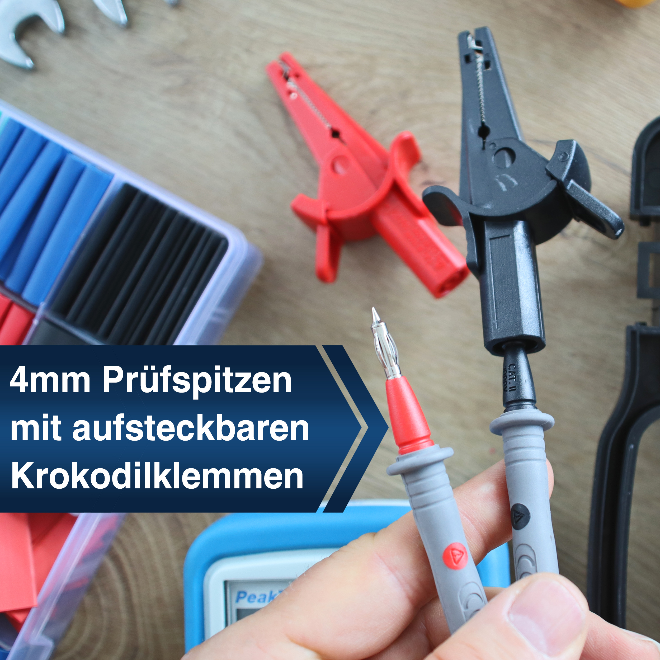 «PeakTech® P 2695» Medidor de Aislamiento 125/250/500/1000 V /4000 MΩ