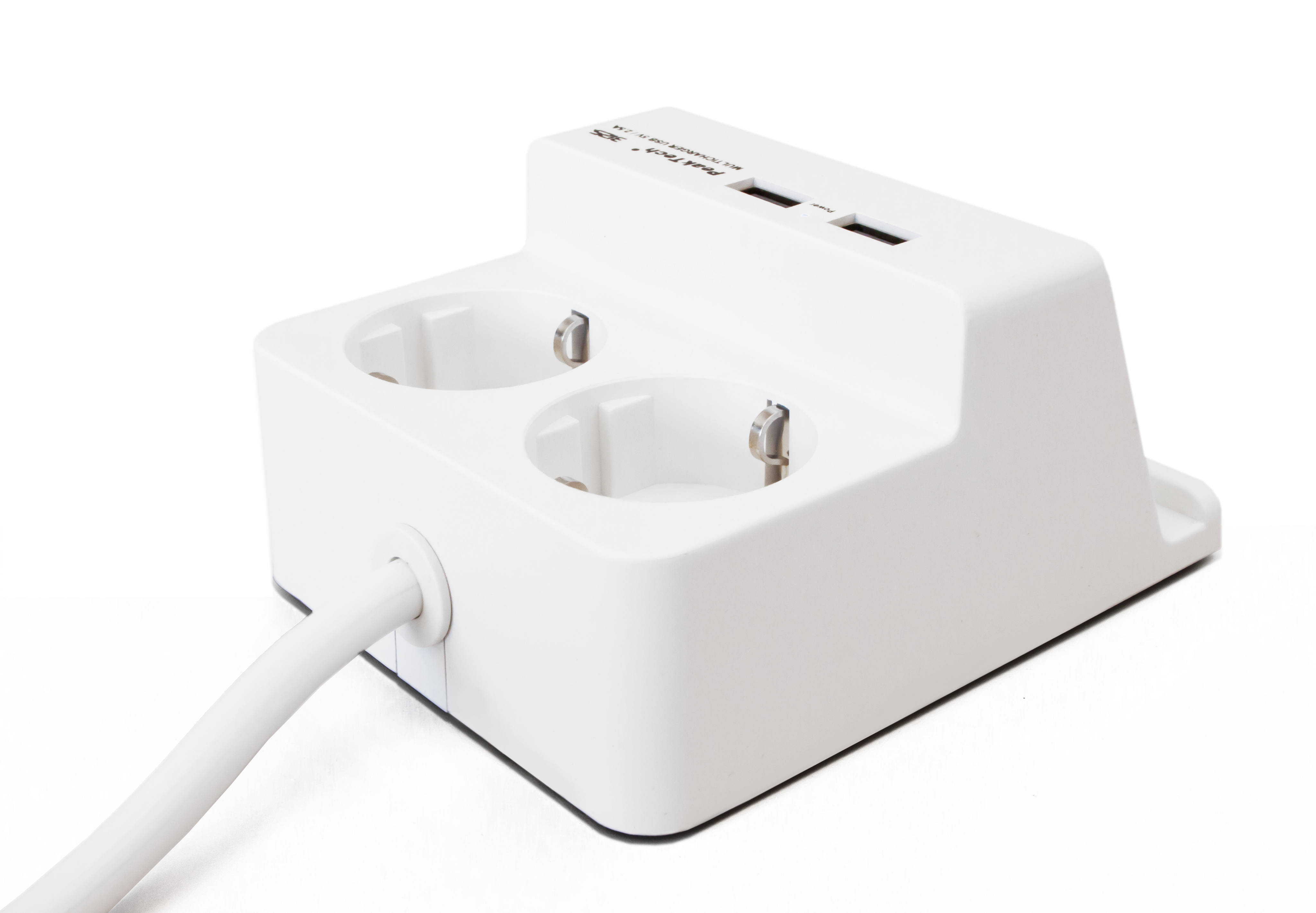 «PeakTech® P 3125» Enchufe Schuko 2x 230V, 2x toma USB 2.5 A