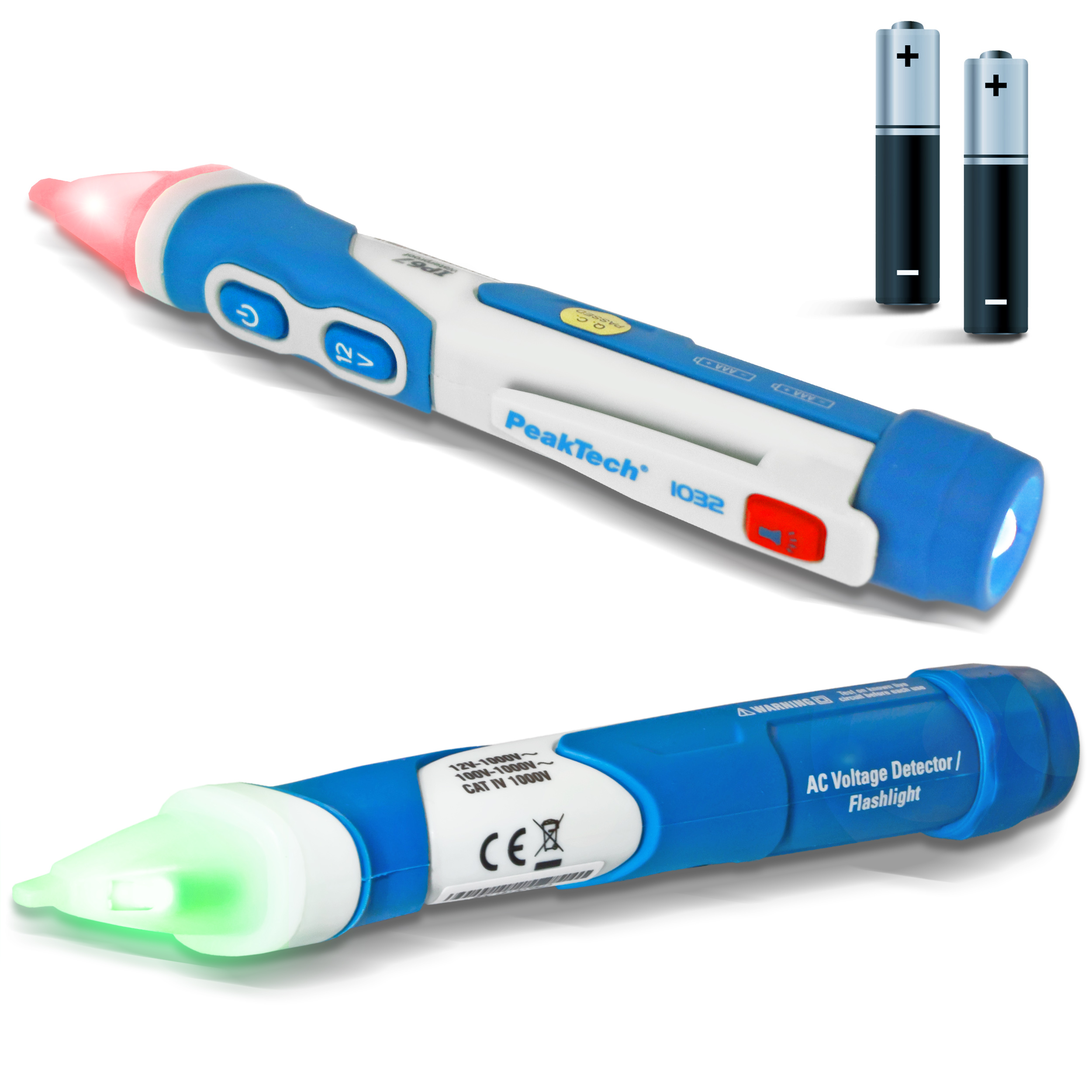 «PeakTech® P 1032» Tester napięcia AC 12 - 1000 V AC z wibracjami