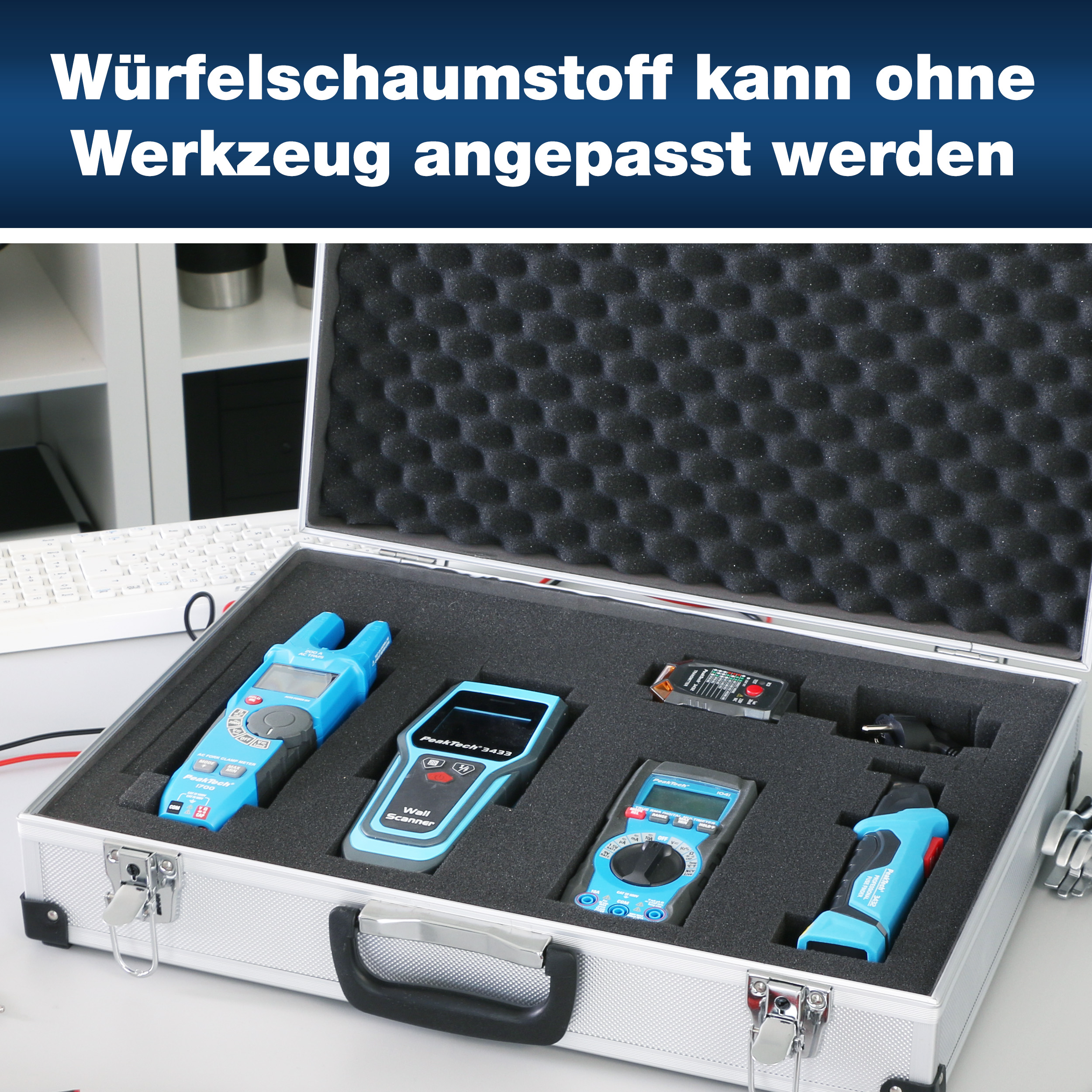 «PeakTech® P 7270» Estuche de Transporte para Instrumentos de Medida