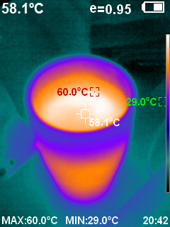 «PeakTech® P 5610 B» Thermal Imaging Camera 220x160px. -20°C ... +550°C with Photo & Video