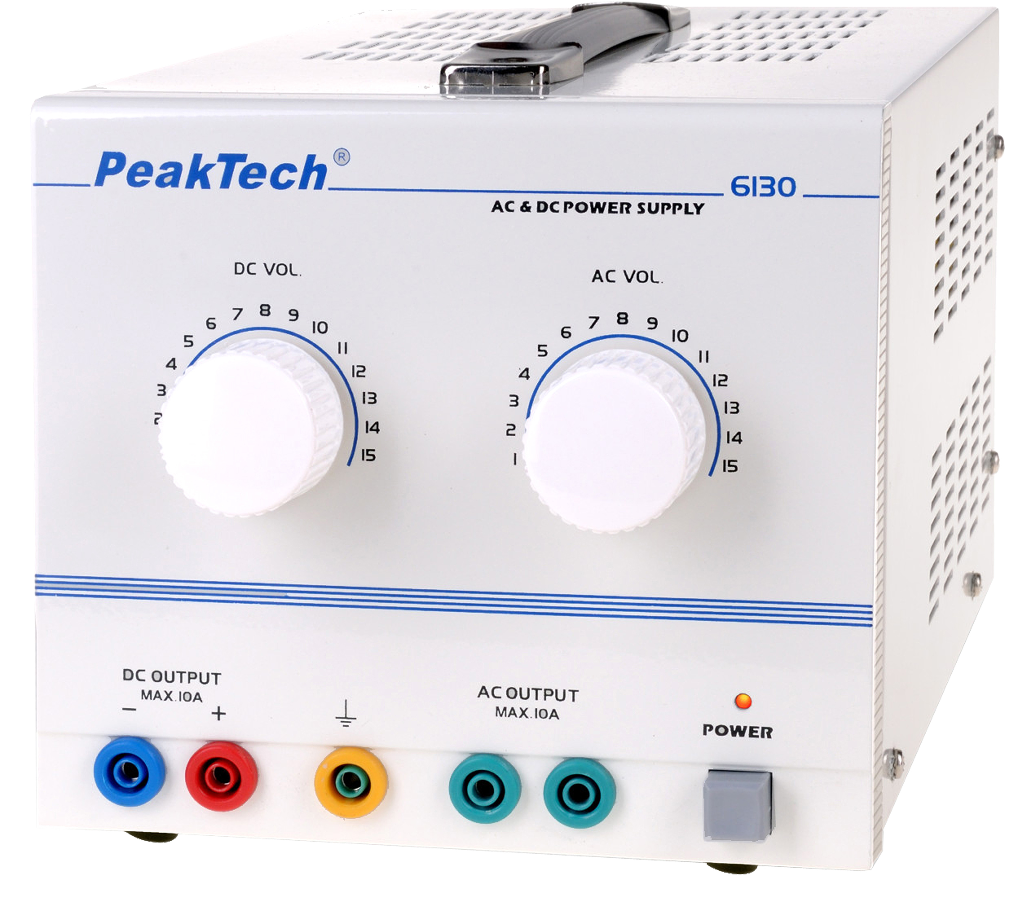 «PeakTech® P 6130» AC/DC Laboratory Power Supply 1 - 15 V/10 A