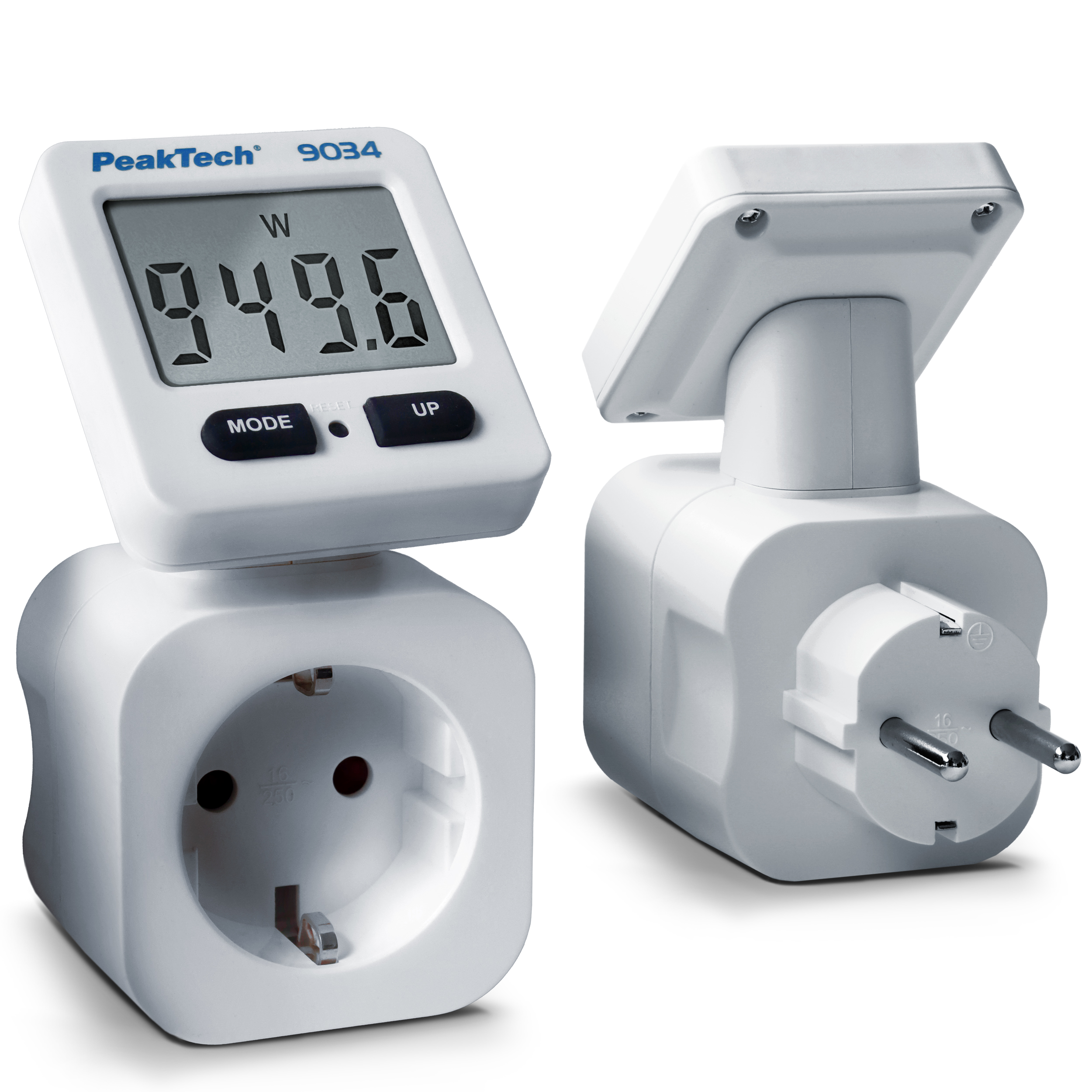 « PeakTech® P 9034 » Appareil de mesure des coûts énergétiques 0,1W avec affichage rotatif