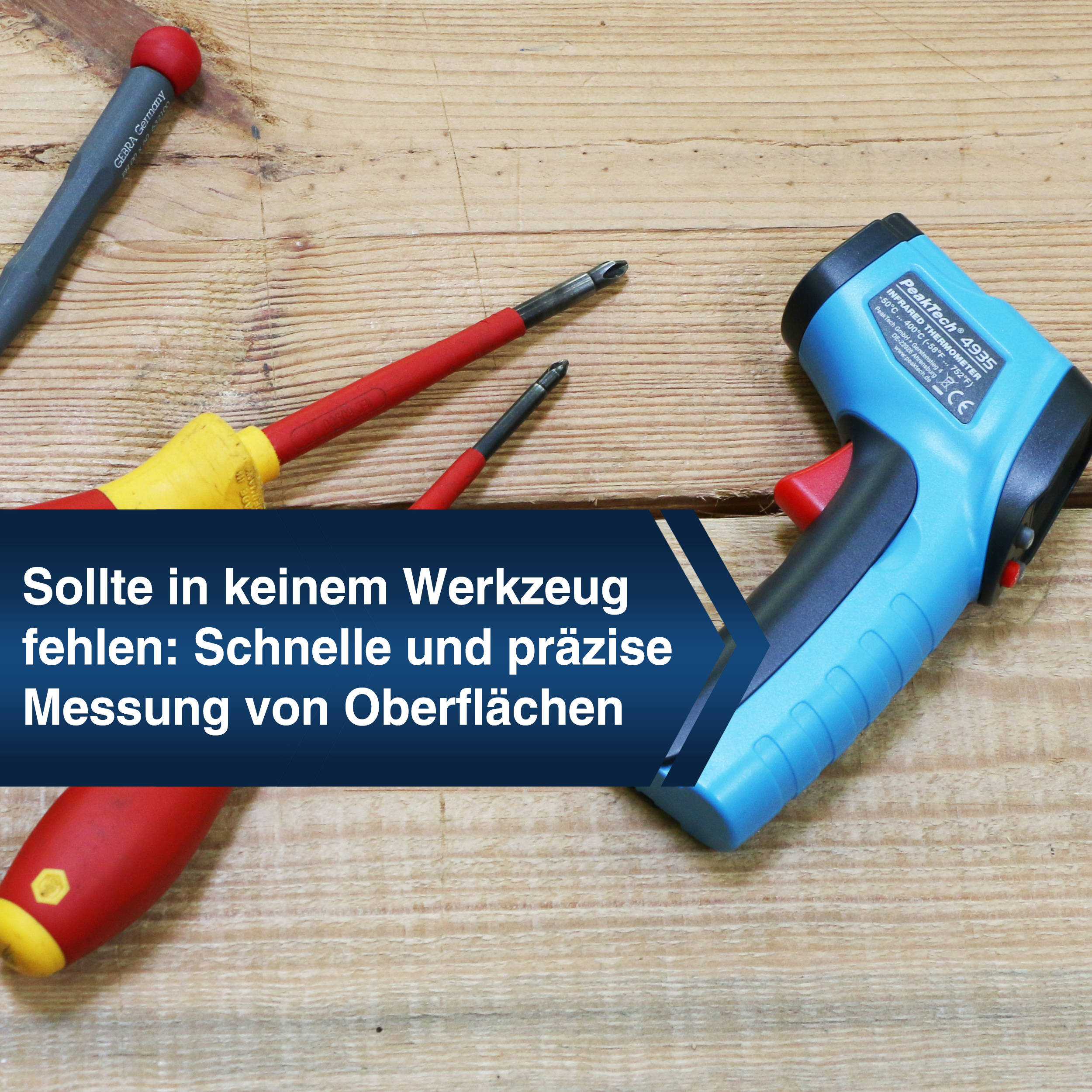 «PeakTech® P 4940» Mini termometr IR -50°C ... +600°C ~ 12:1