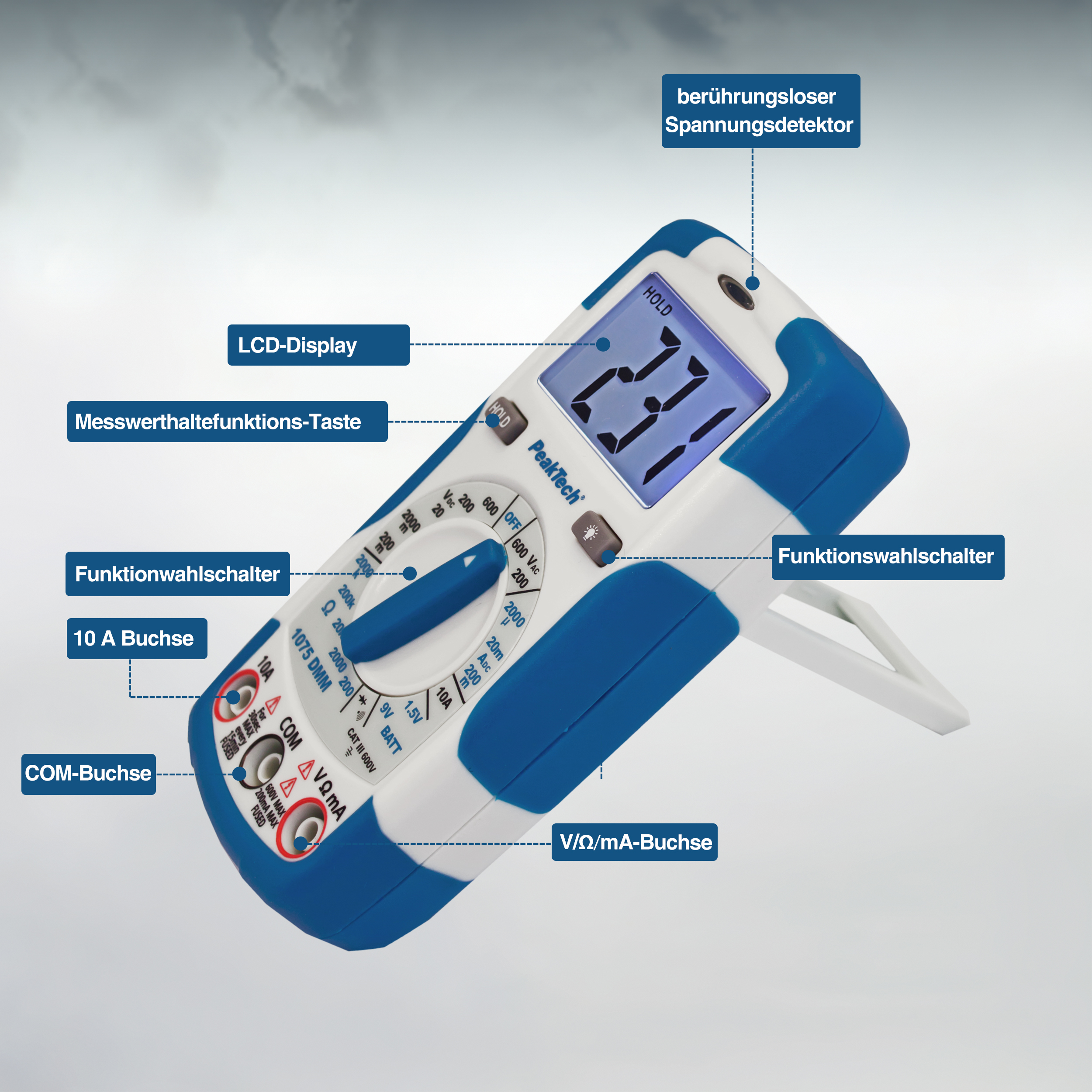 «PeakTech® P 1075» Multimètre numérique AC / DC