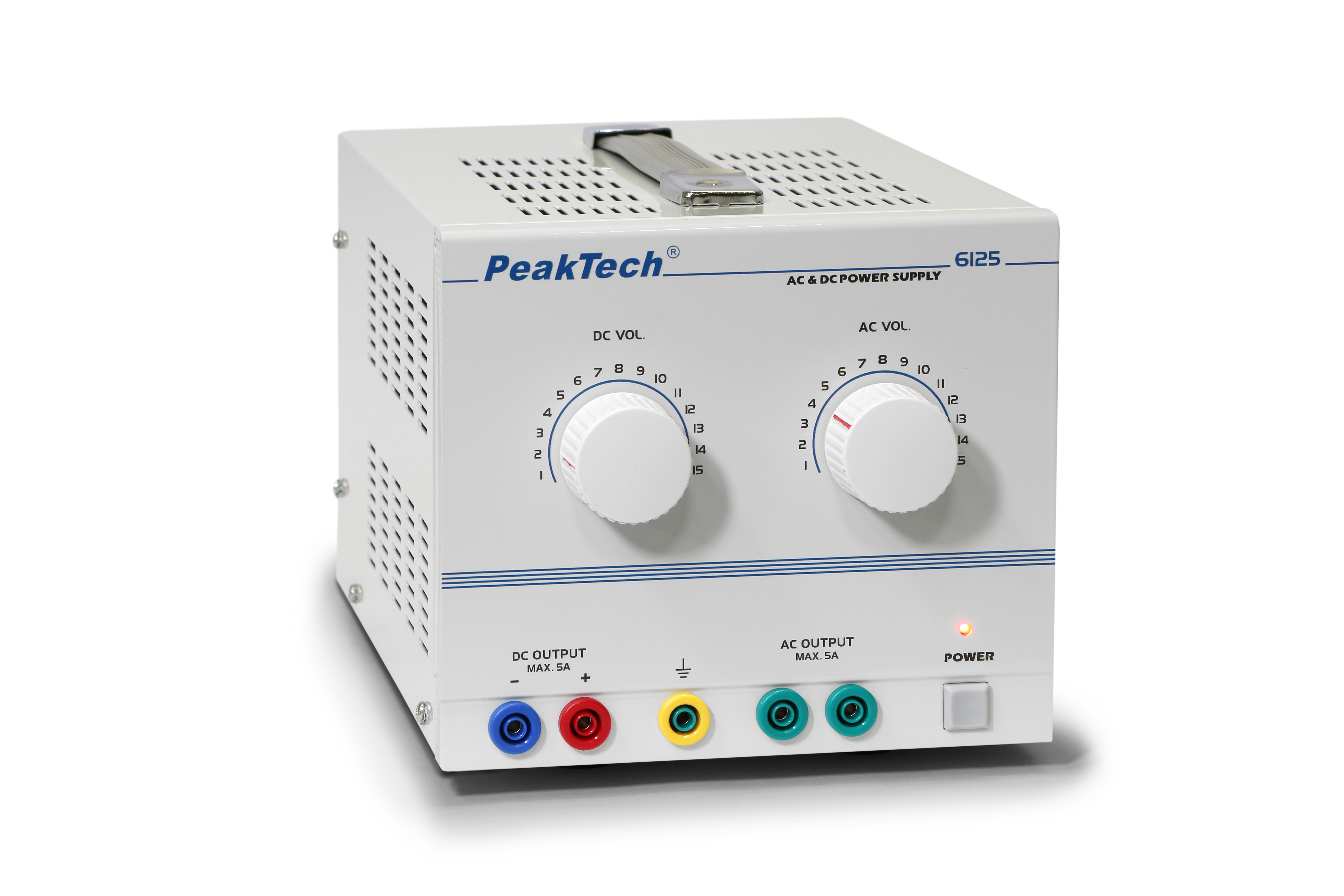 «PeakTech® P 6125» AC/DC Labornetzgerät 1 - 15 V/5 A