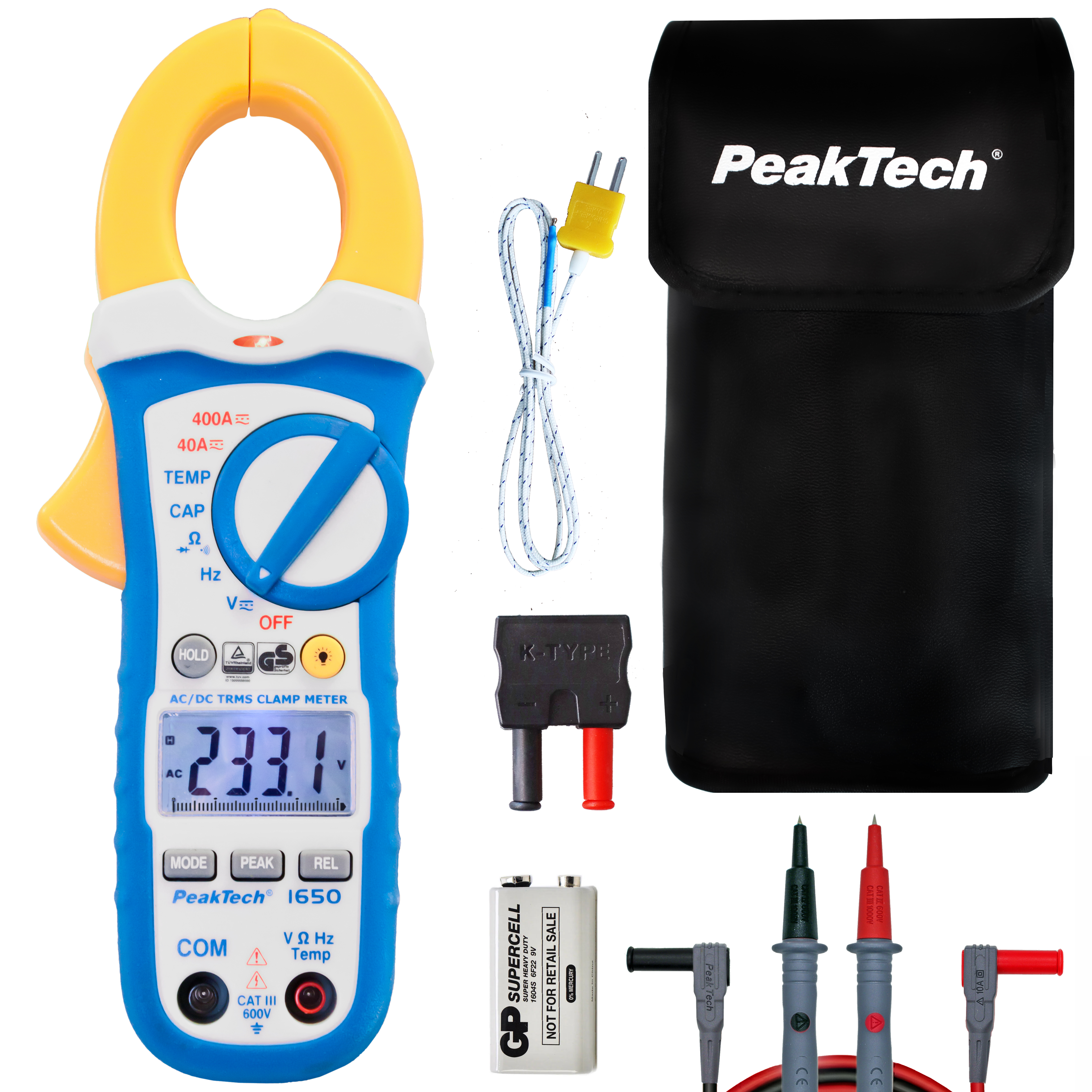 «PeakTech® P 1650» Pince multimètre TrueRMS