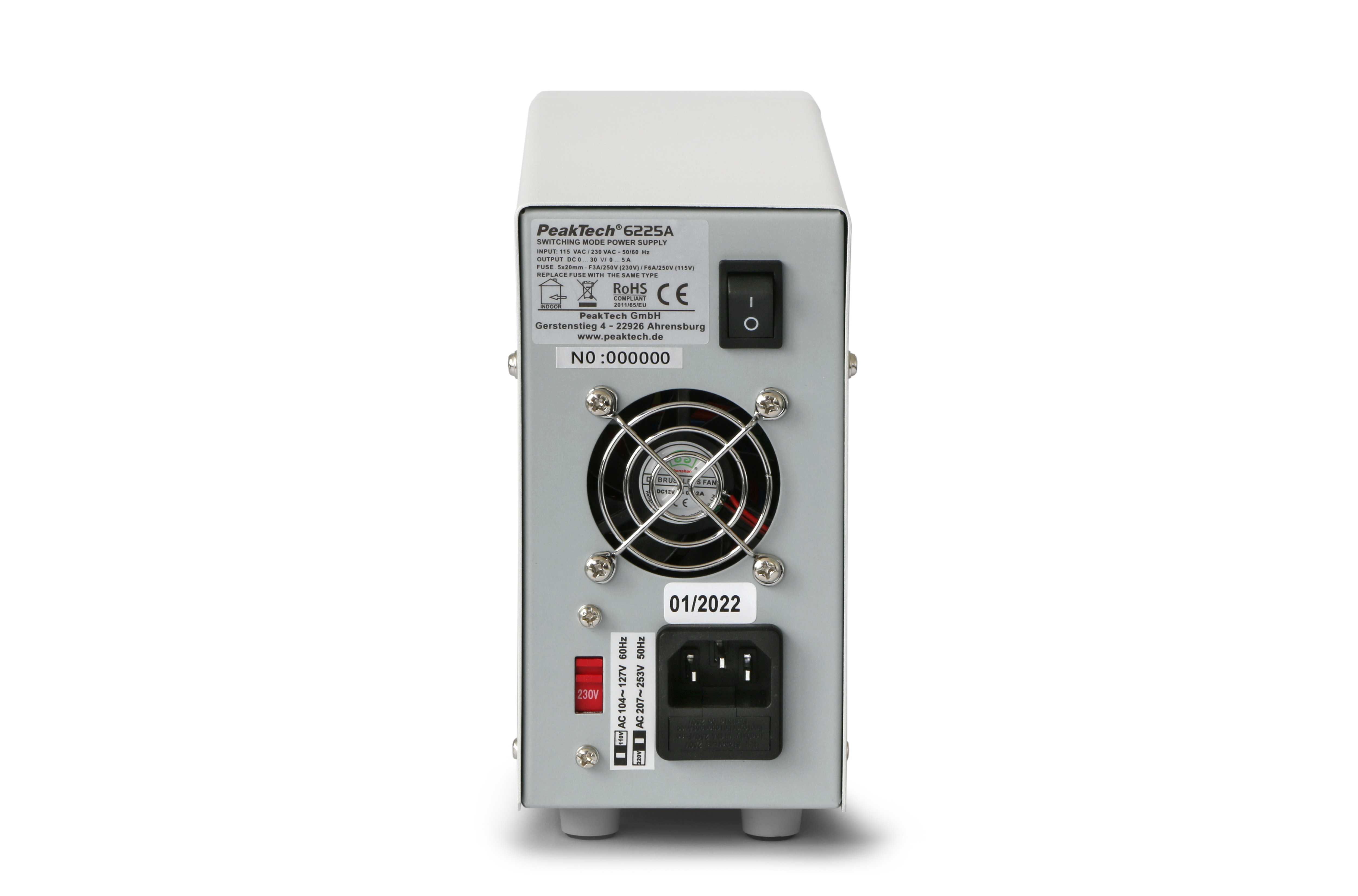 «PeakTech® P 6225 A» Zasilacz laboratoryjny 0 - 30 V / 0 - 5 A DC