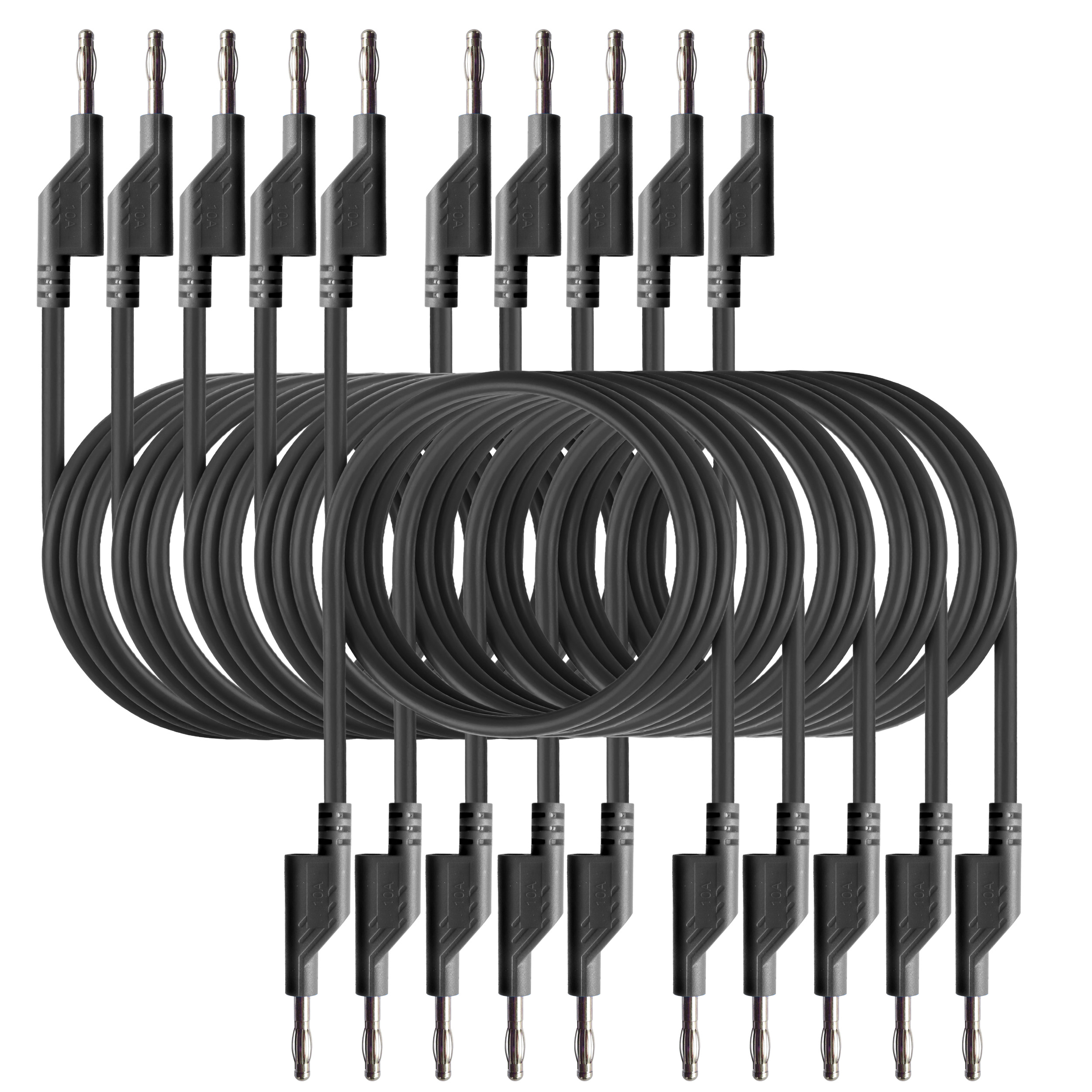 «PeakTech® P 7049 BLACK» Testkabel 100 cm (Farbe: schwarz)