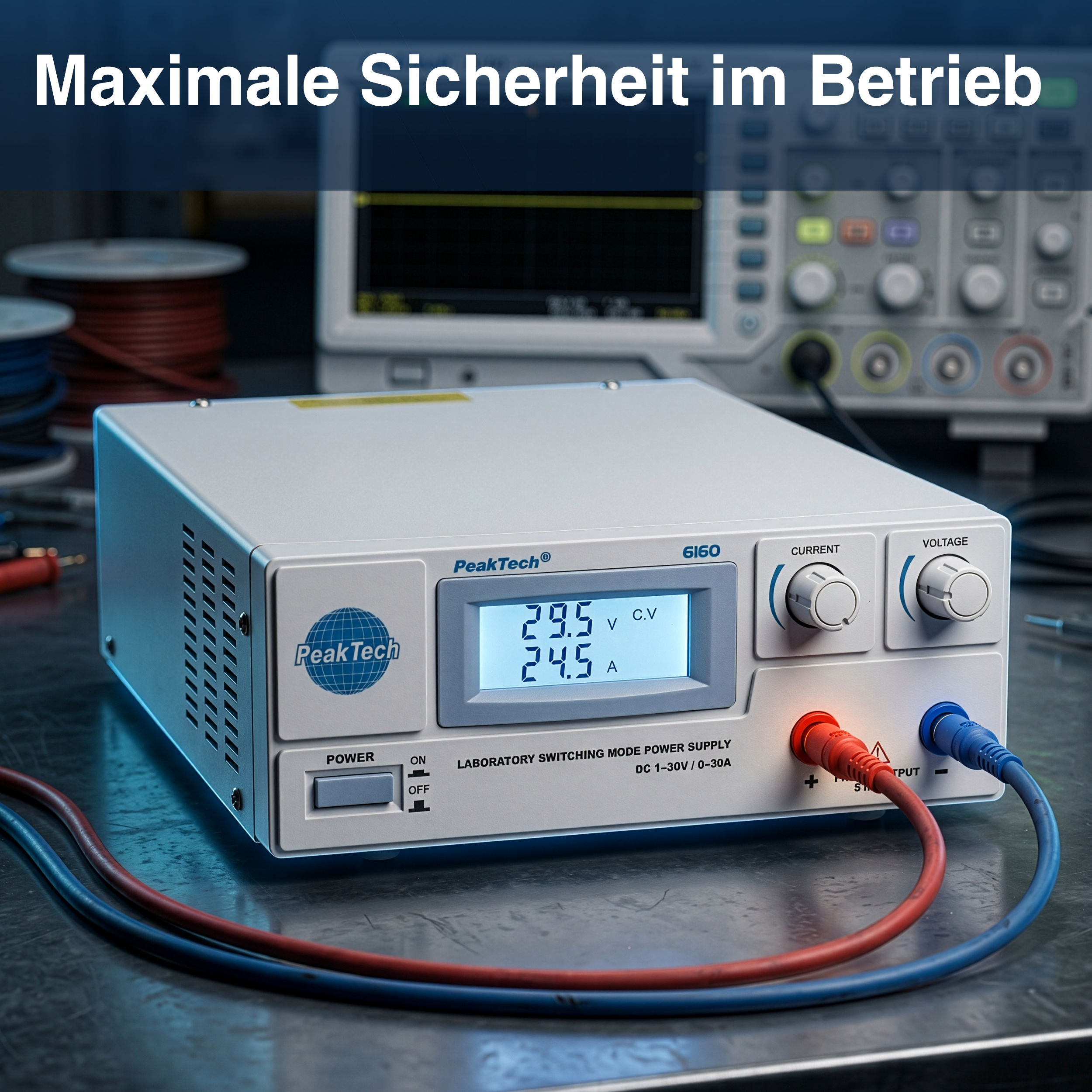 «PeakTech® P 6160» Alimentatore a commutazione da laboratorio