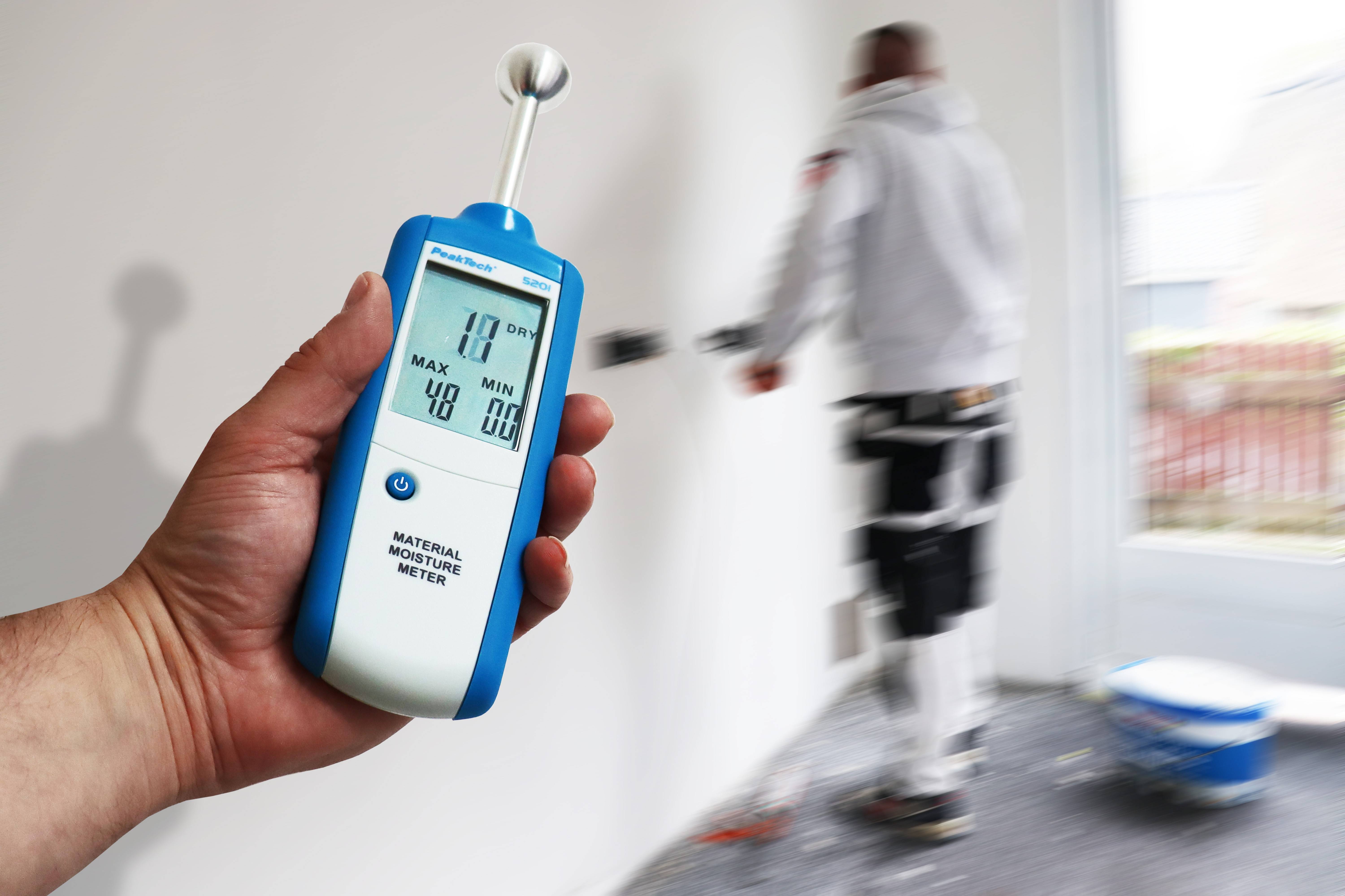 «PeakTech® P 5201» Miernik wilgotności drewna i materiałów