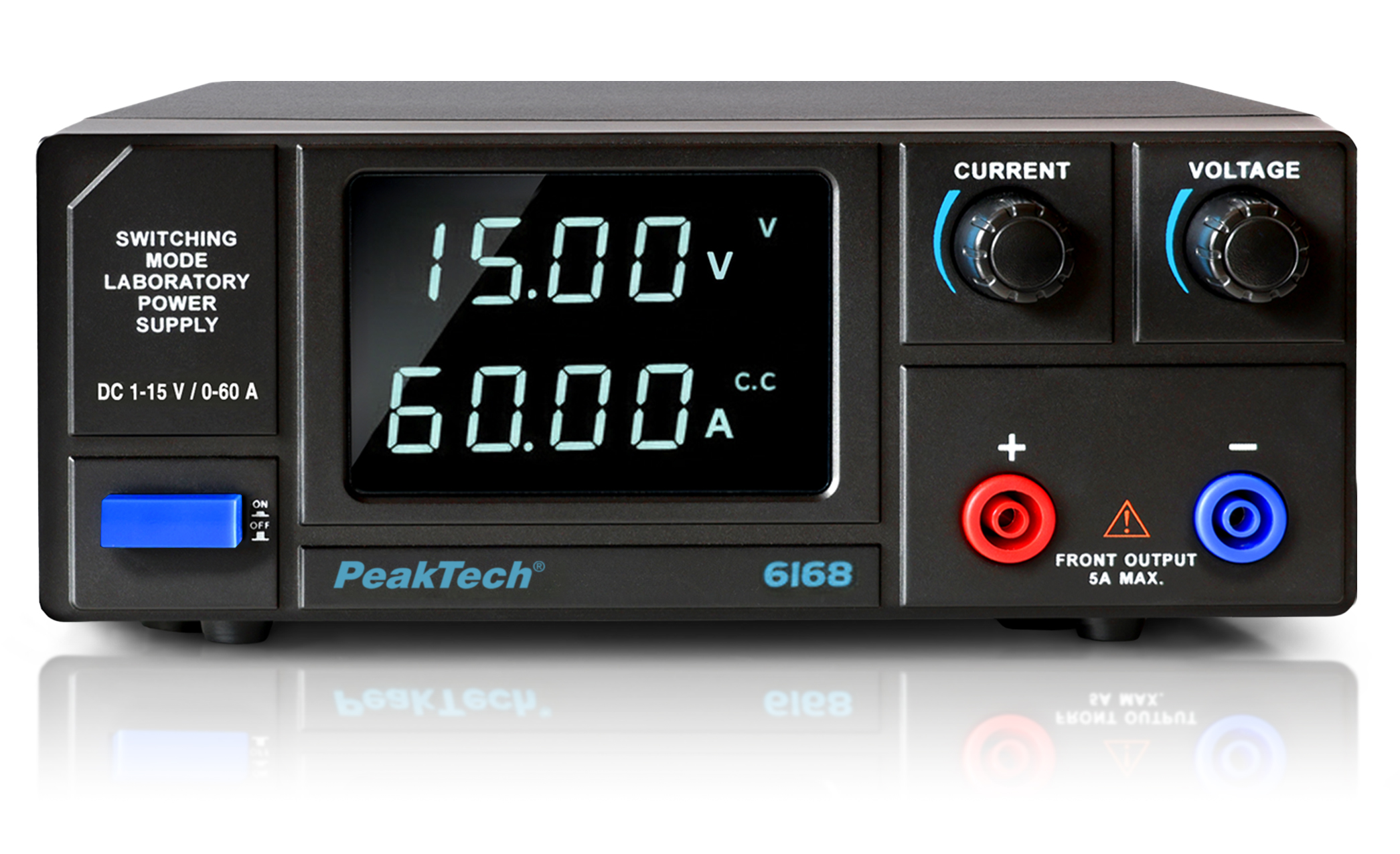 «PeakTech® P 6168» DC Switching Model Power Supply ~ 1 - 15V / 0 - 60A