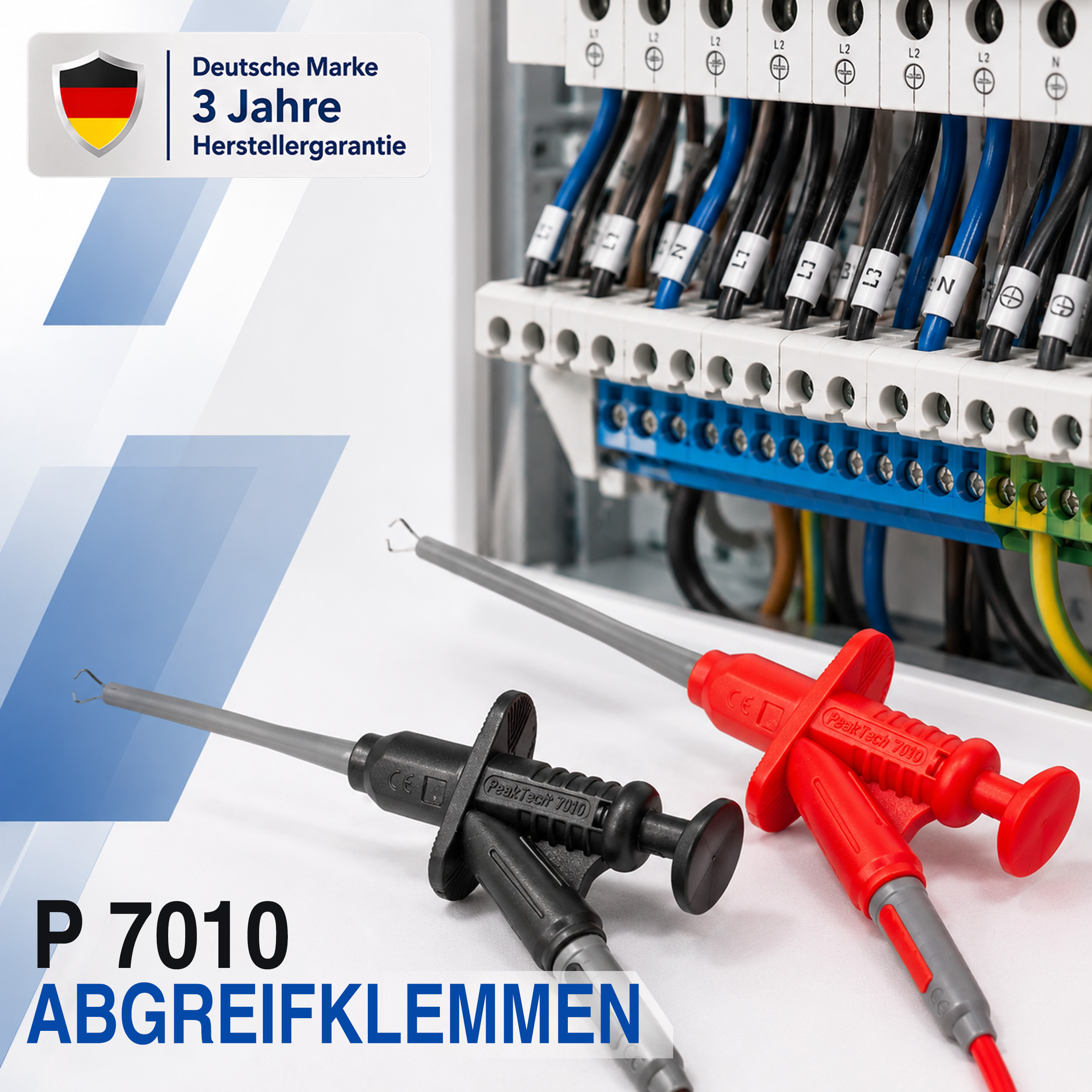 «PeakTech® P 7010» Tapping clamps for Digital Multimeter; 5 A