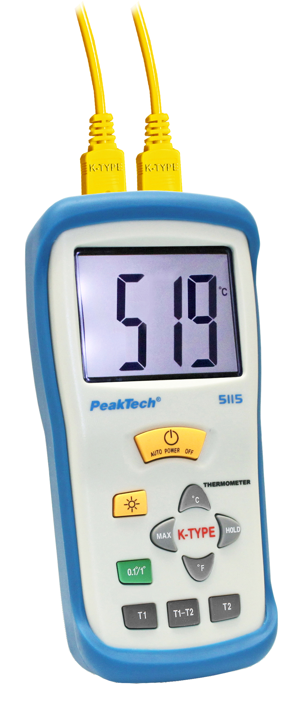 «PeakTech® P 5115» Termometr cyfrowy typu K / -50 ... +1300°C