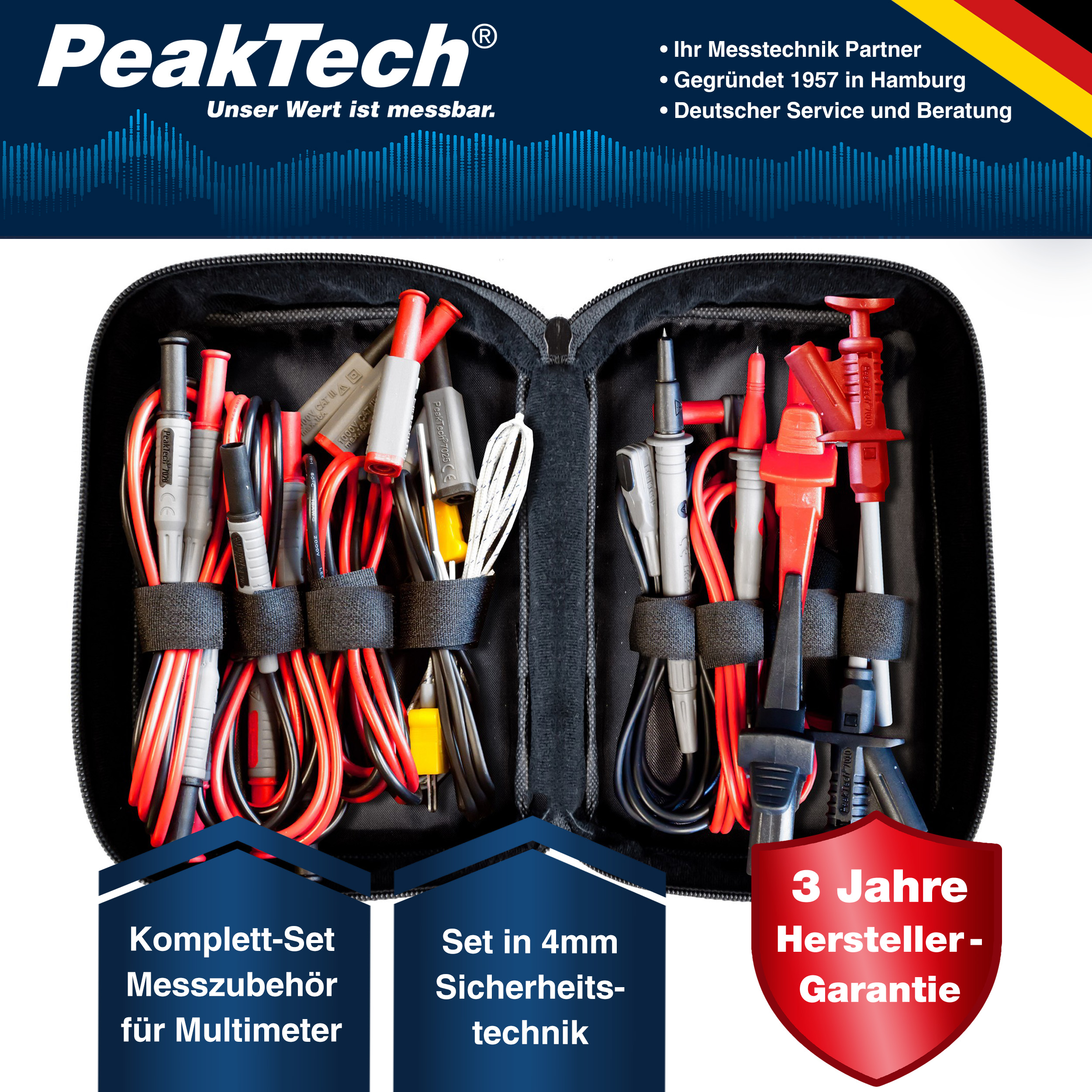 «PeakTech® P 8200» Set di accessori di misura