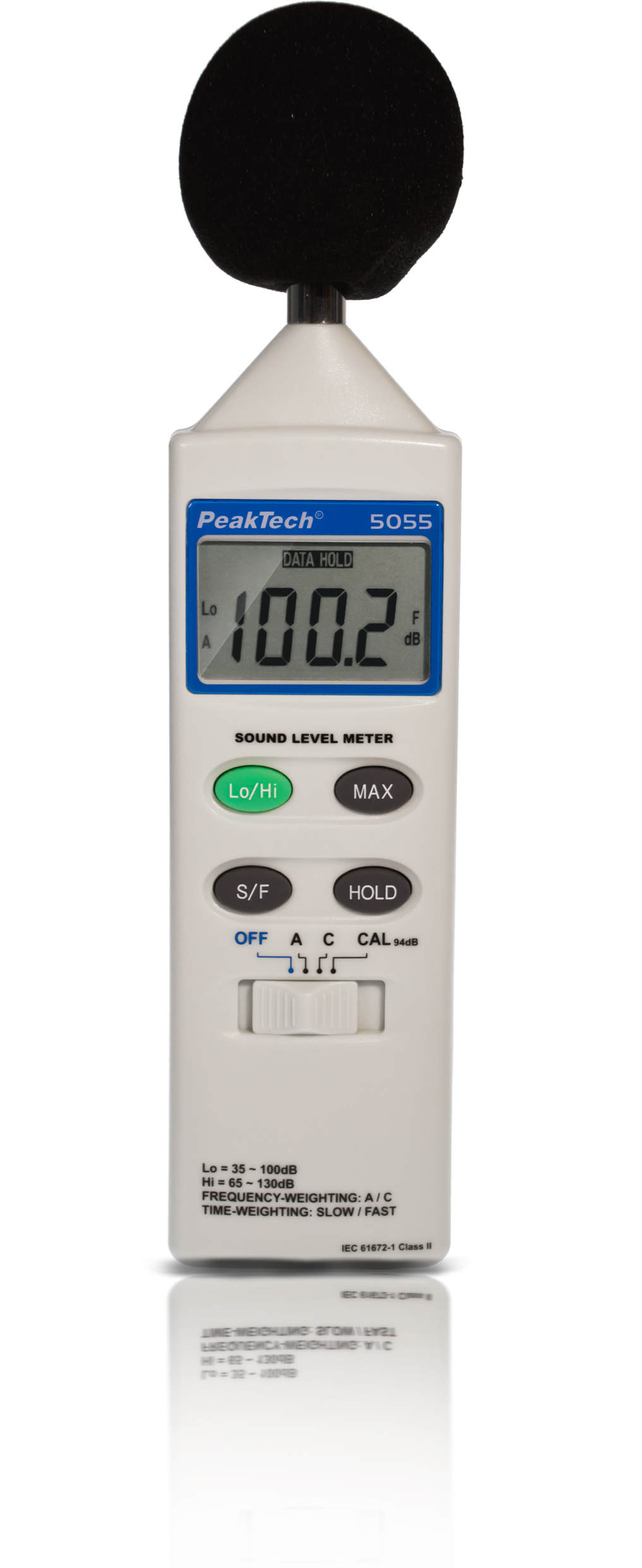 «PeakTech® P 5055» Sonómetro, 3 1/2 dígitos