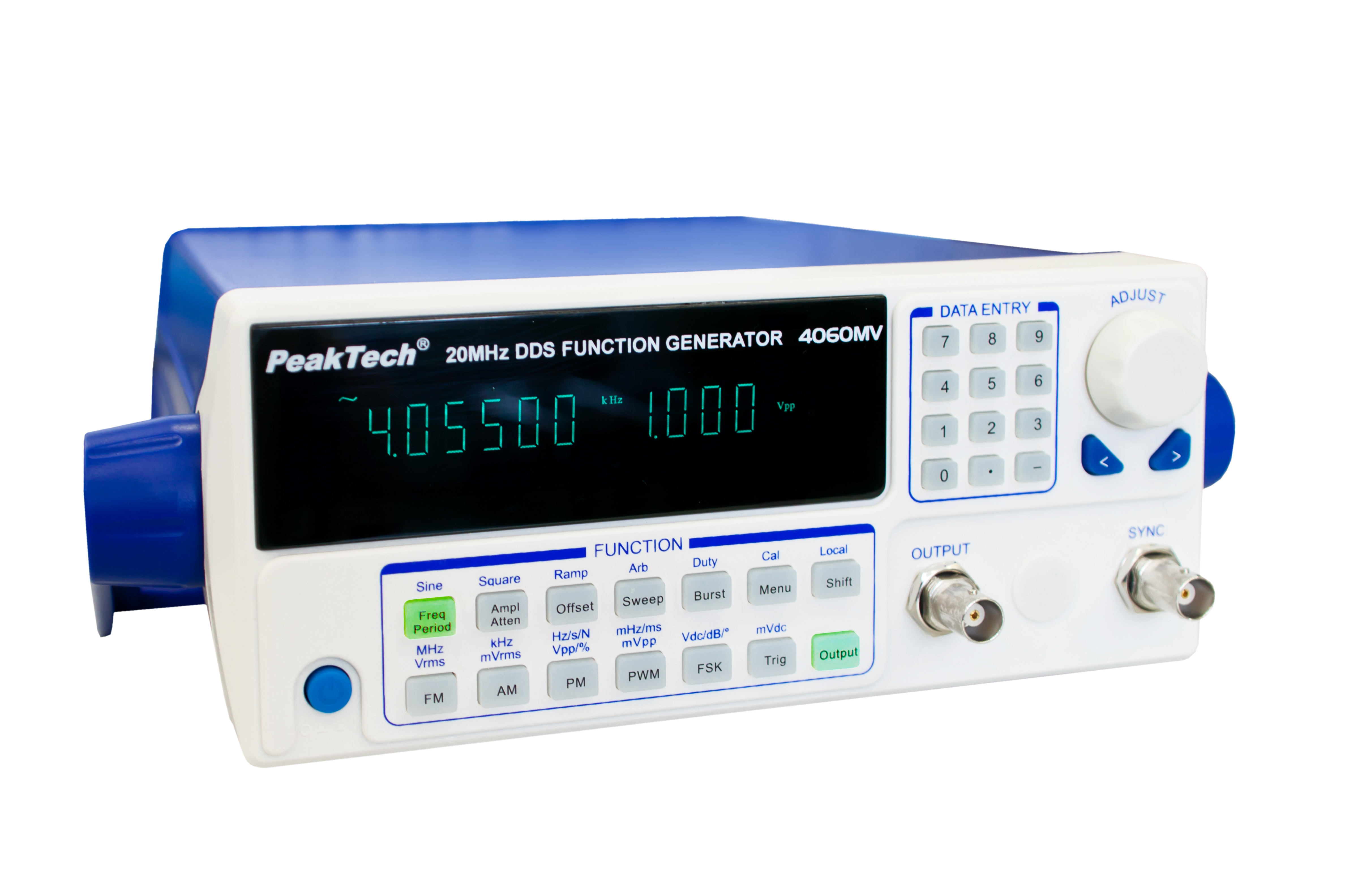 «PeakTech® P 4060 MV» DDS Funktionsgenerator 10 µHz - 20 MHz