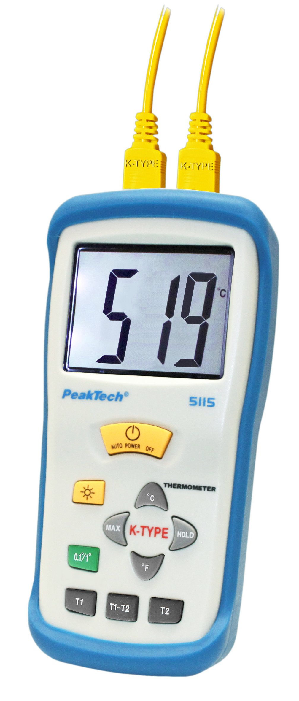 «PeakTech® P 5115» Termometr cyfrowy typu K / -50 ... +1300°C