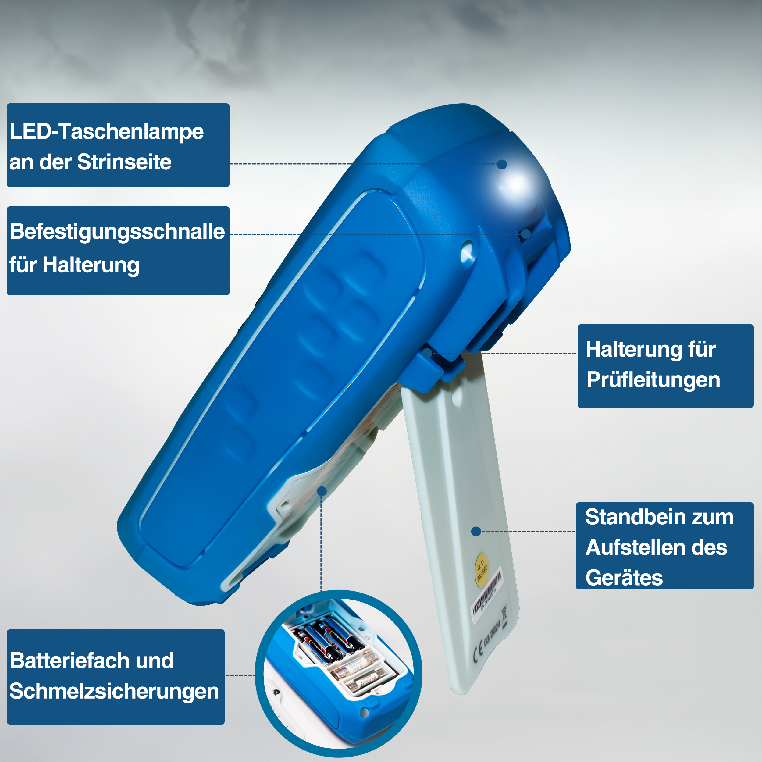 «PeakTech® P 3443» Multimetr cyfrowy 6 000 zliczeń, IP67