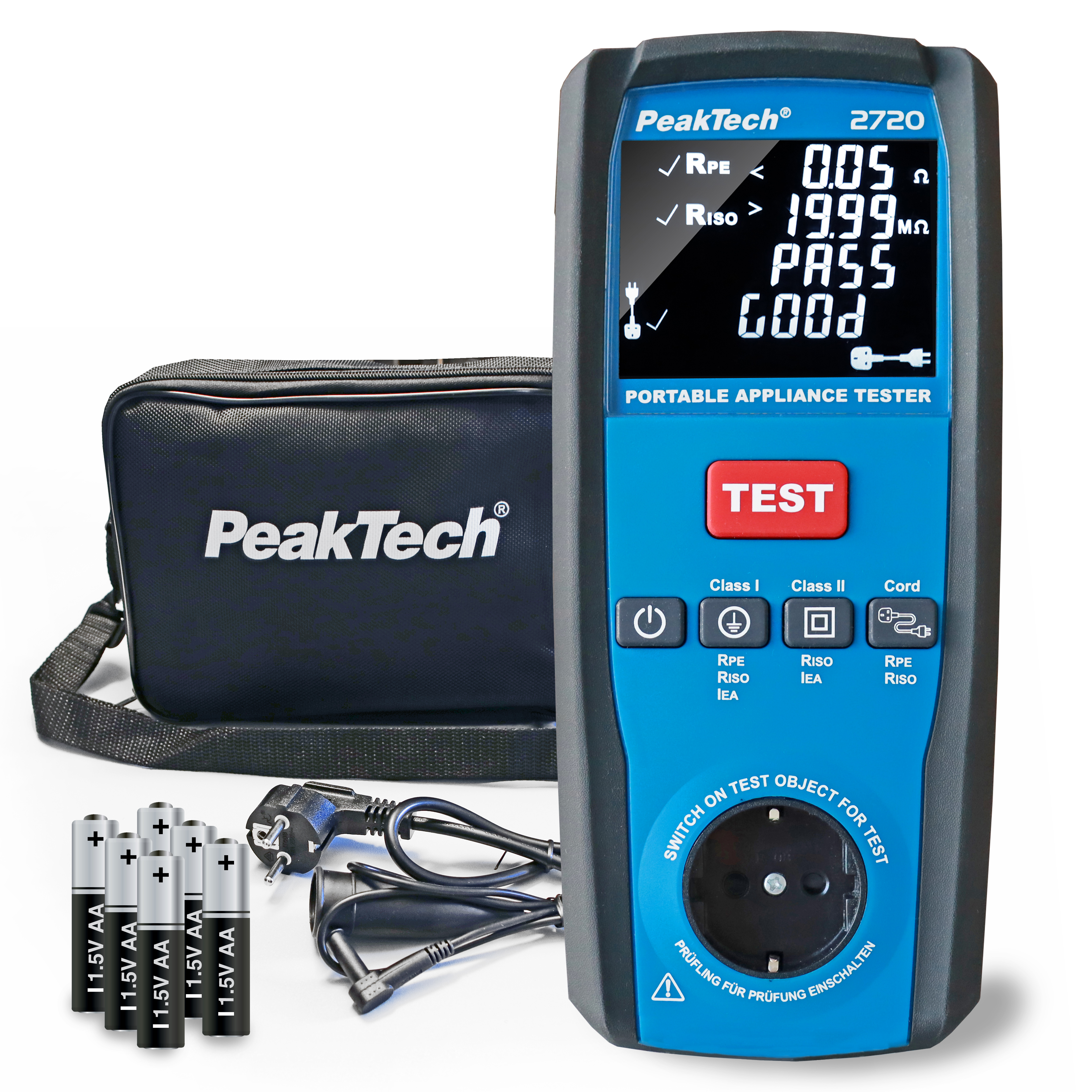 «PeakTech® P 2720» Portable Appliance Tester