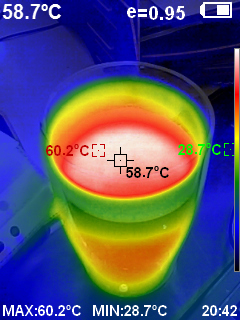 «PeakTech® P 5610 B» Thermal Imaging Camera 220x160px. -20°C ... +550°C with Photo & Video