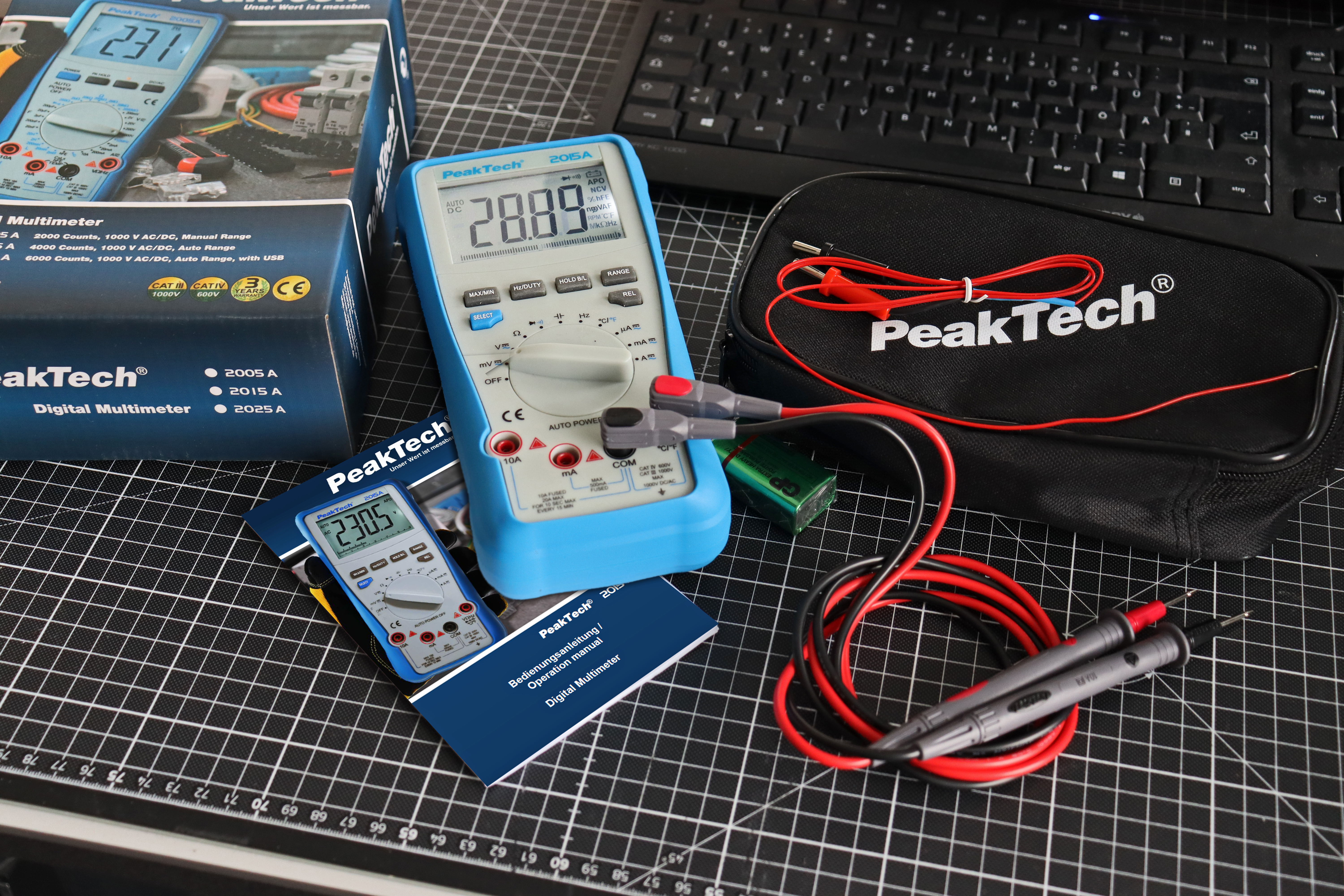 «PeakTech® P 2015 A» True RMS 1000 V digital multimeter 4000 Counts
