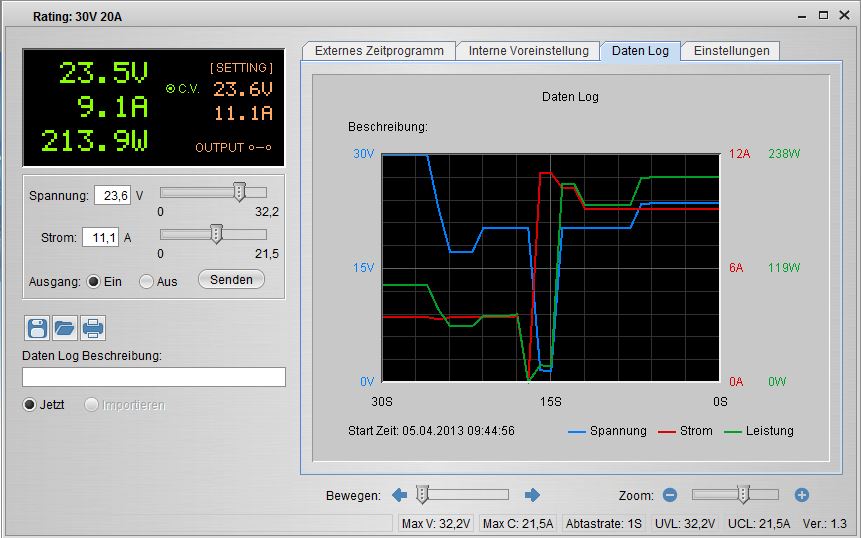 «PeakTech® P 1585» Labor-Schaltnetzteil DC 1 - 60V / 0 - 15A mit USB