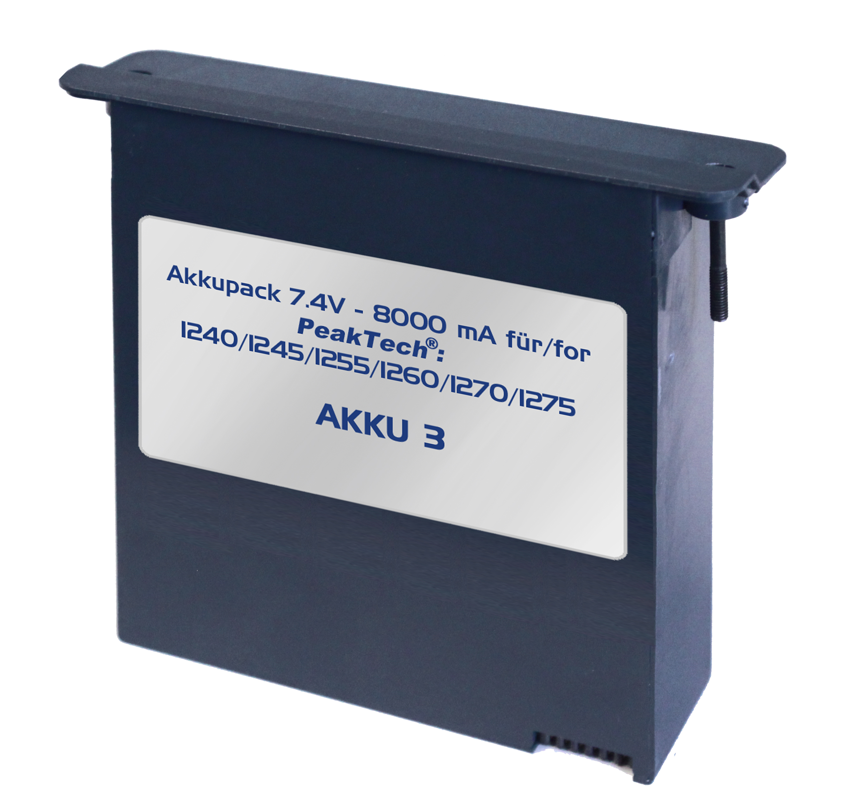 «PeakTech® AKKU 3» Li-Po Akku 7,4 V - 8000 mA/h für PeakTech 1240/1245/1255/1260/1270/1275