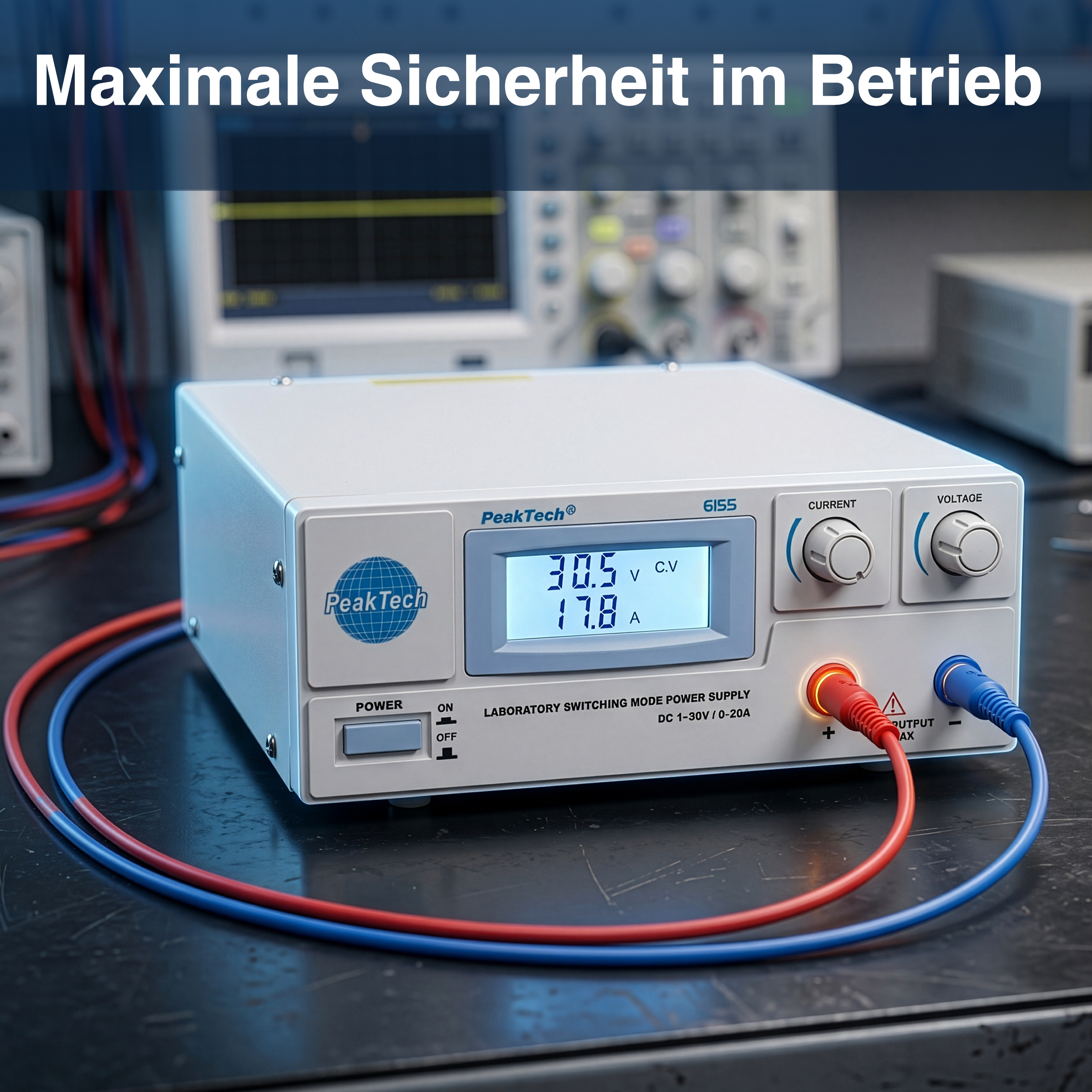 «PeakTech® P 6155» Laboratory Switching Mode Power Supply