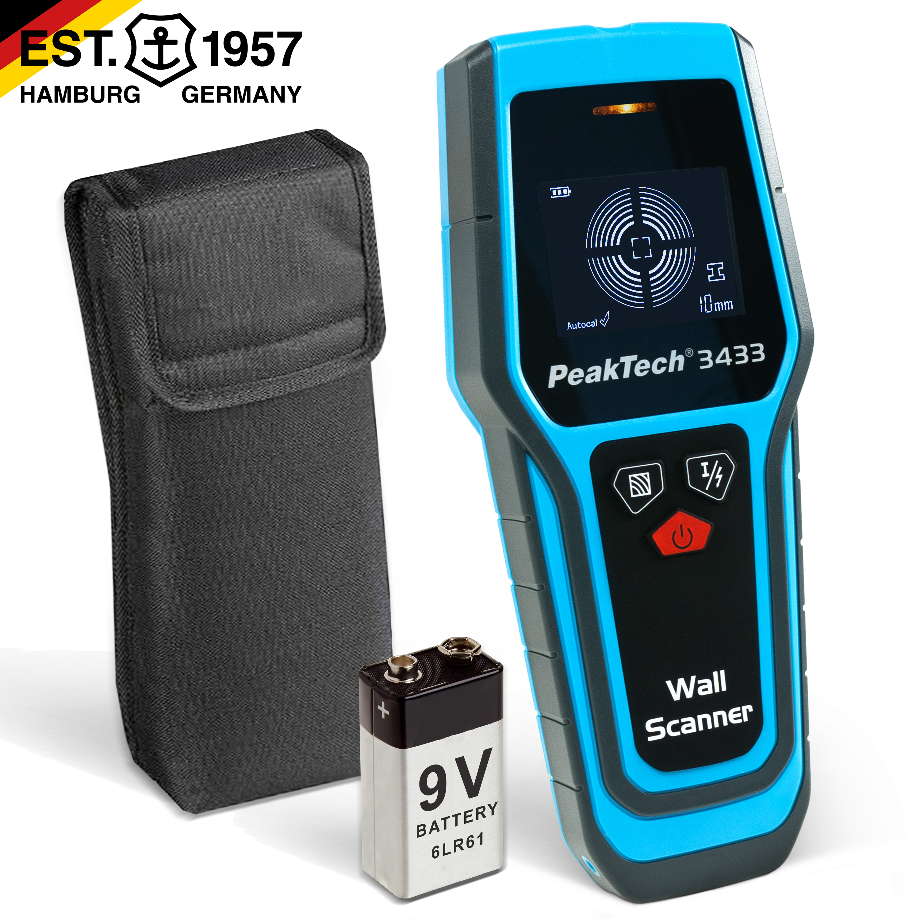 «PeakTech® P 3433» Escáner de pared digital