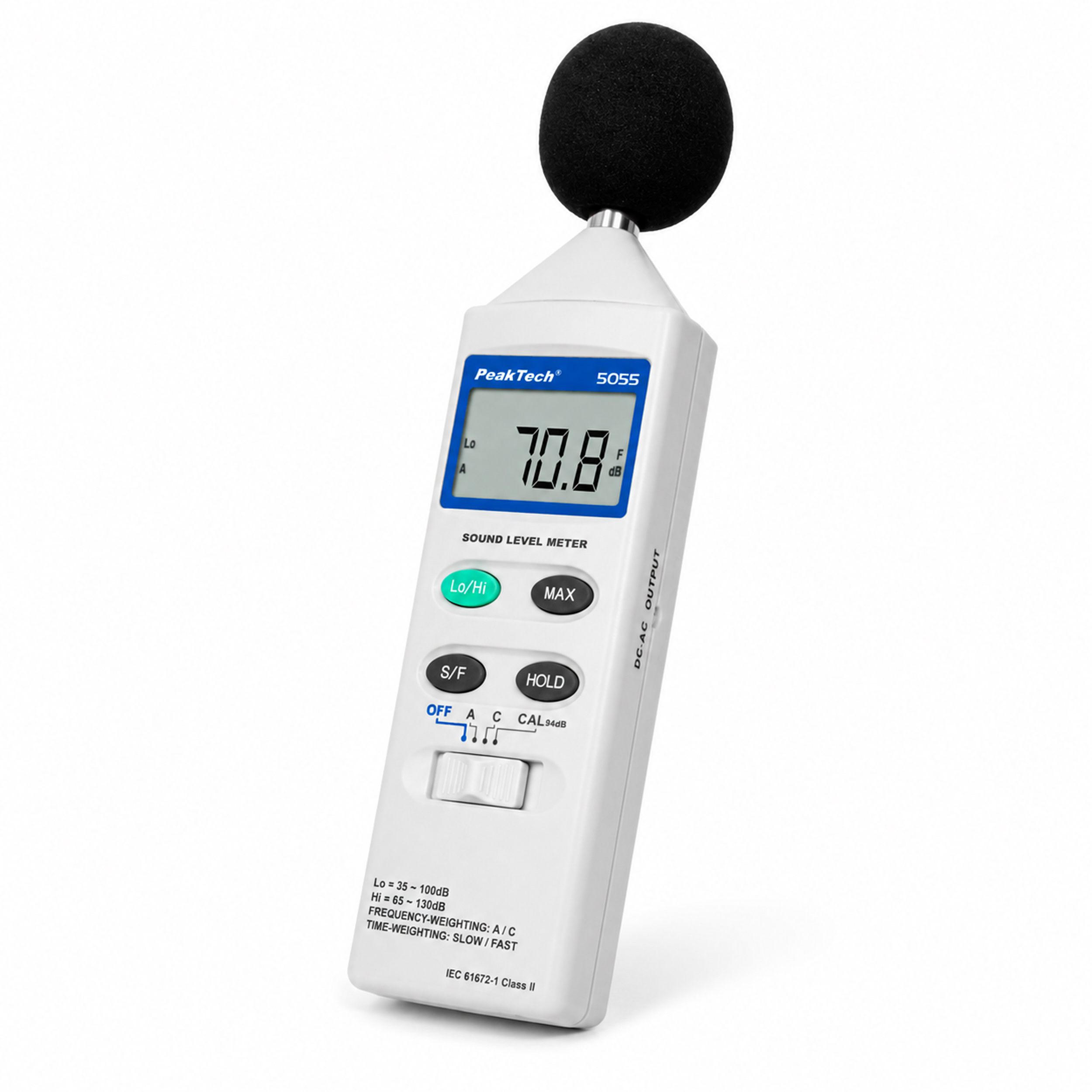 «PeakTech® P 5055» Digital Sound Level Meter, 3 1/2-digit