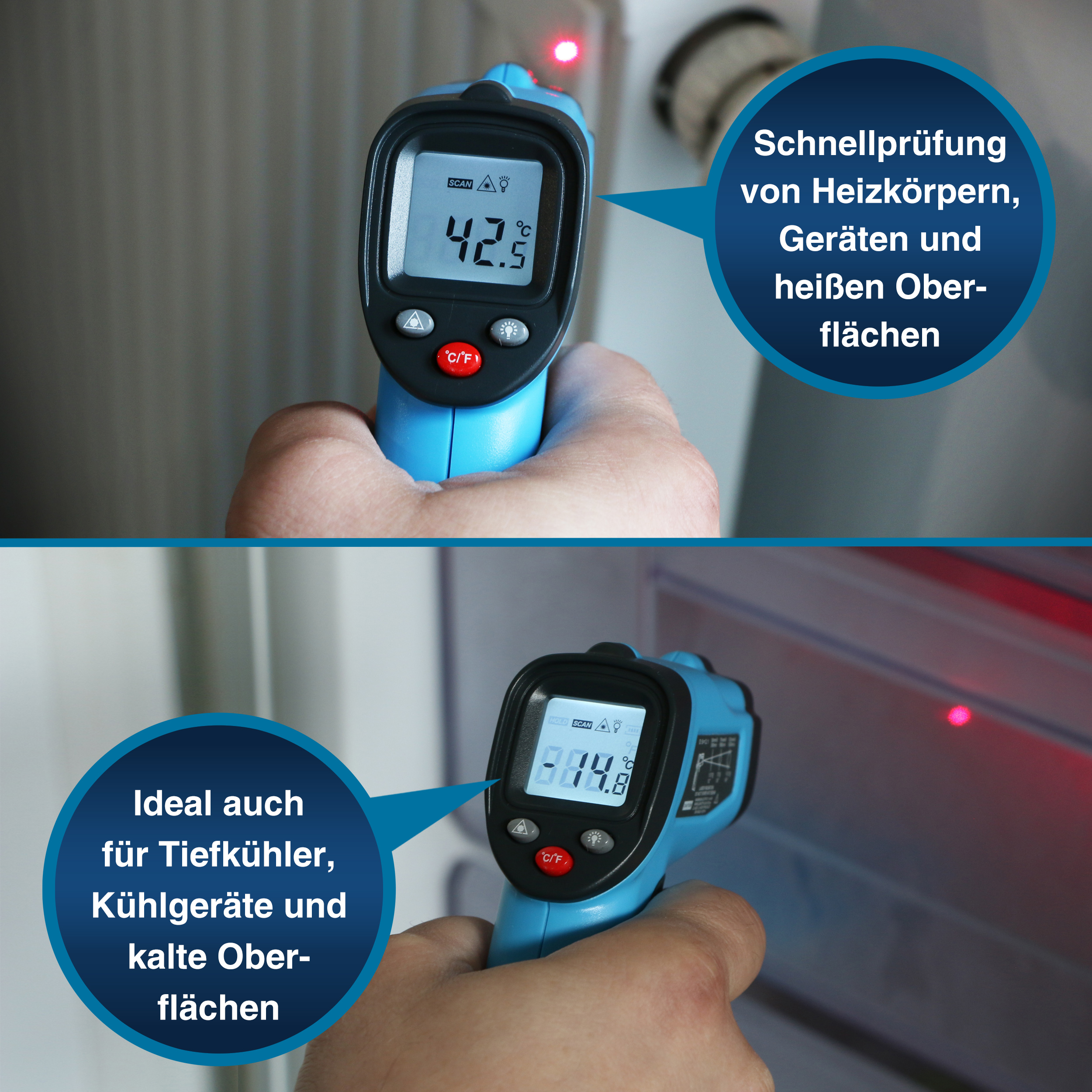 «PeakTech® P 4940» Mini termometr IR -50°C ... +600°C ~ 12:1