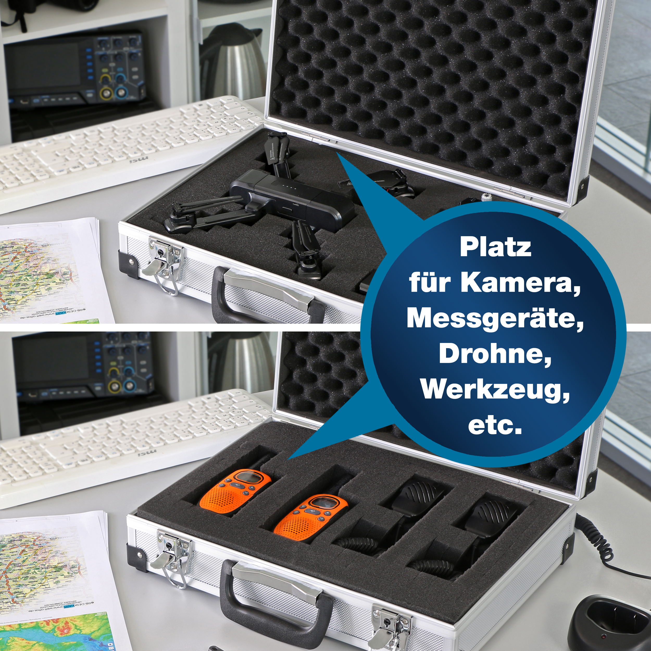 «PeakTech® P 7265» Estuche de Transporte para Instrumentos de Medida