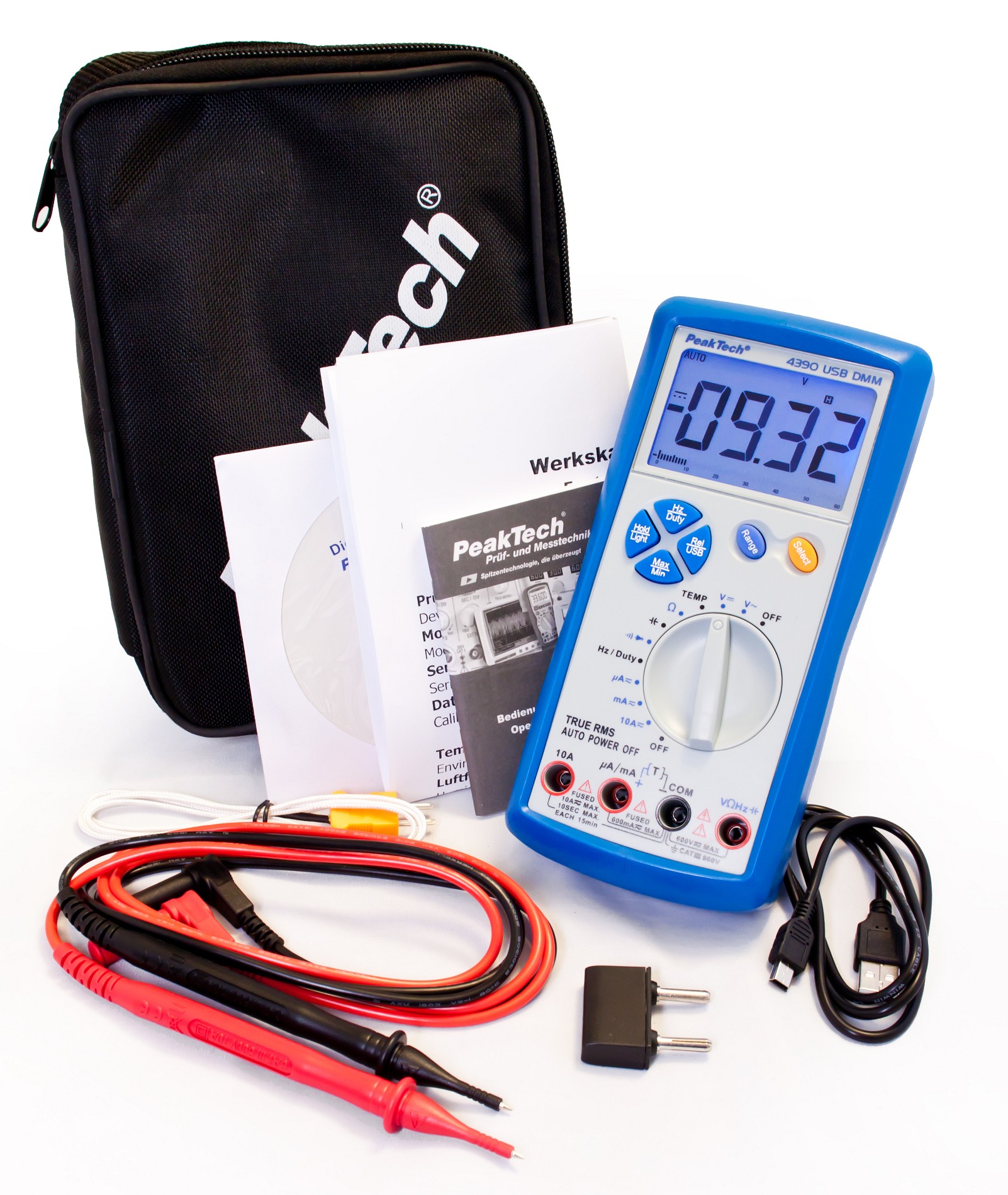 «PeakTech® P 4390» Digitalmultimeter 6.000 Counts 600V/10A AC/DC TRMS
