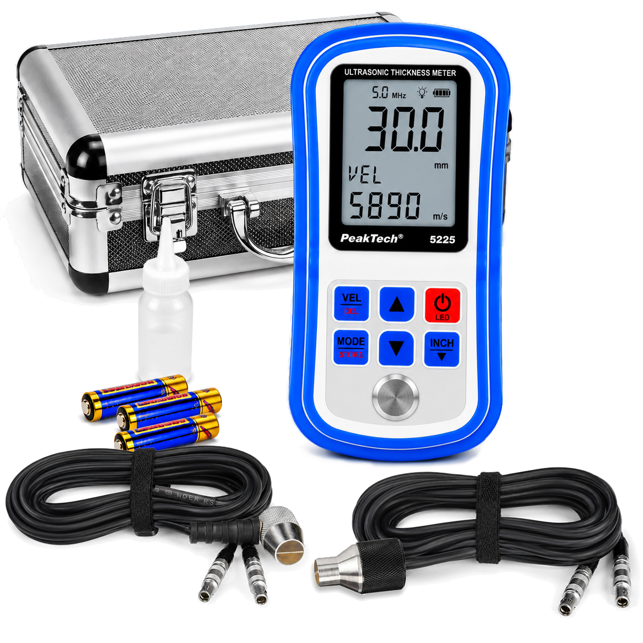 «PeakTech® P 5225» Ultrasonic Material Thickness Meter