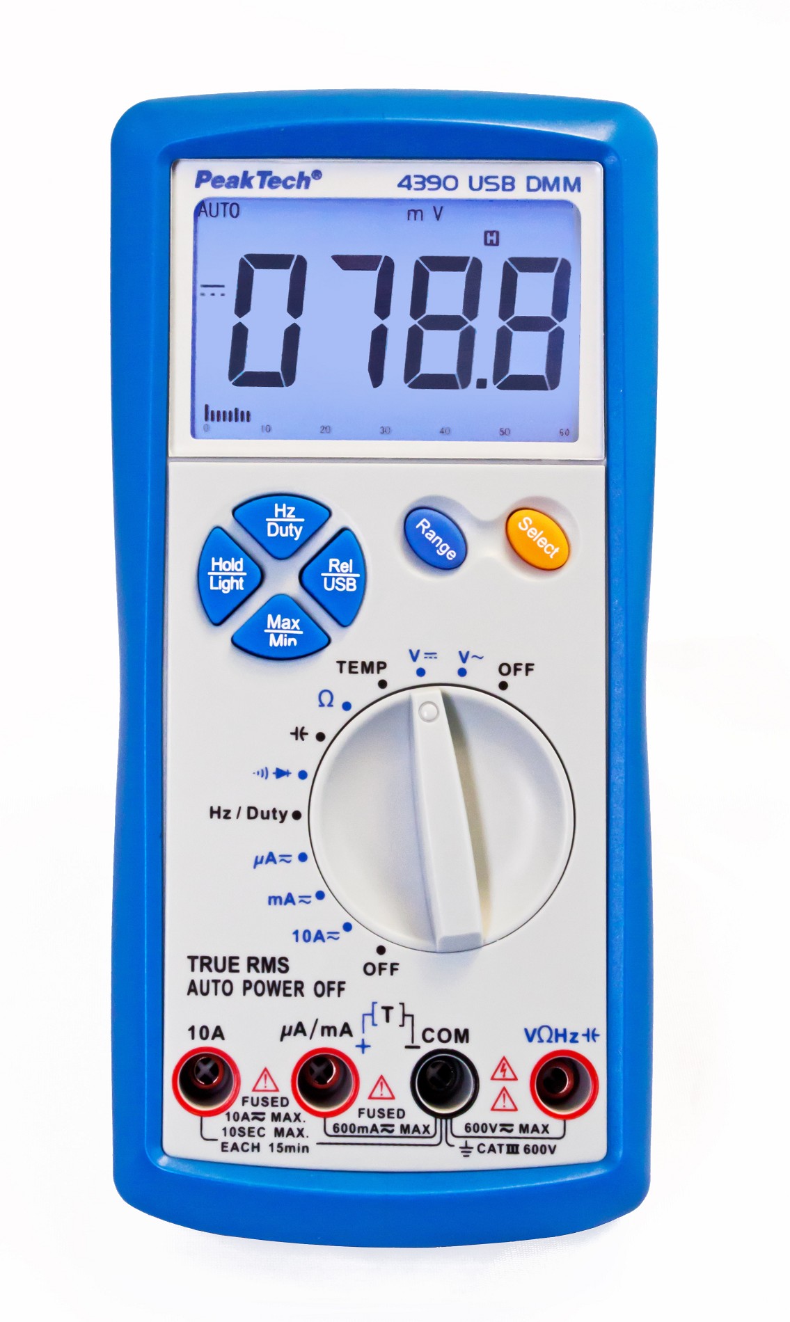 «PeakTech® P 4390» Digitalmultimeter 6.000 Counts 600V/10A AC/DC TRMS