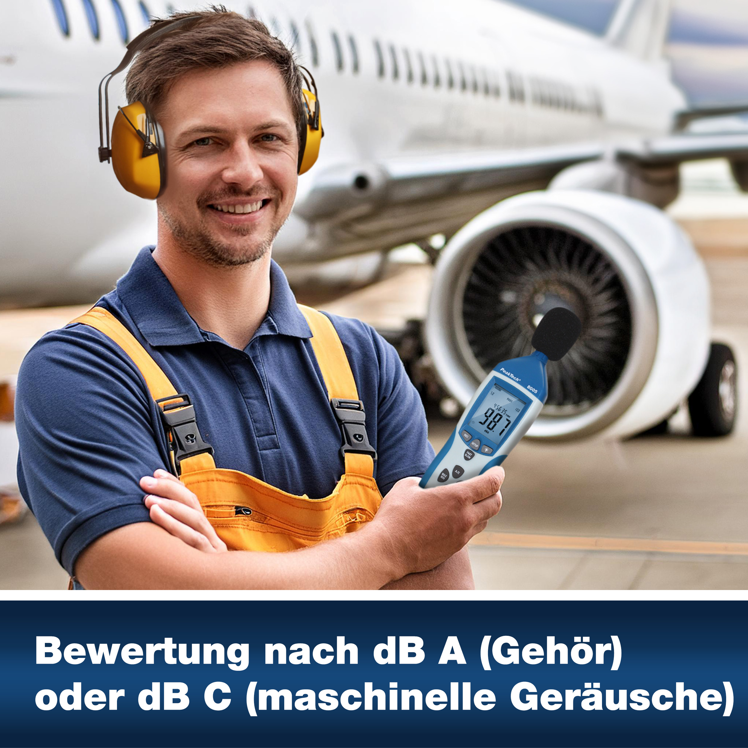 «PeakTech® P 8005» Miernik poziomu dźwięku z rejestratorem danych