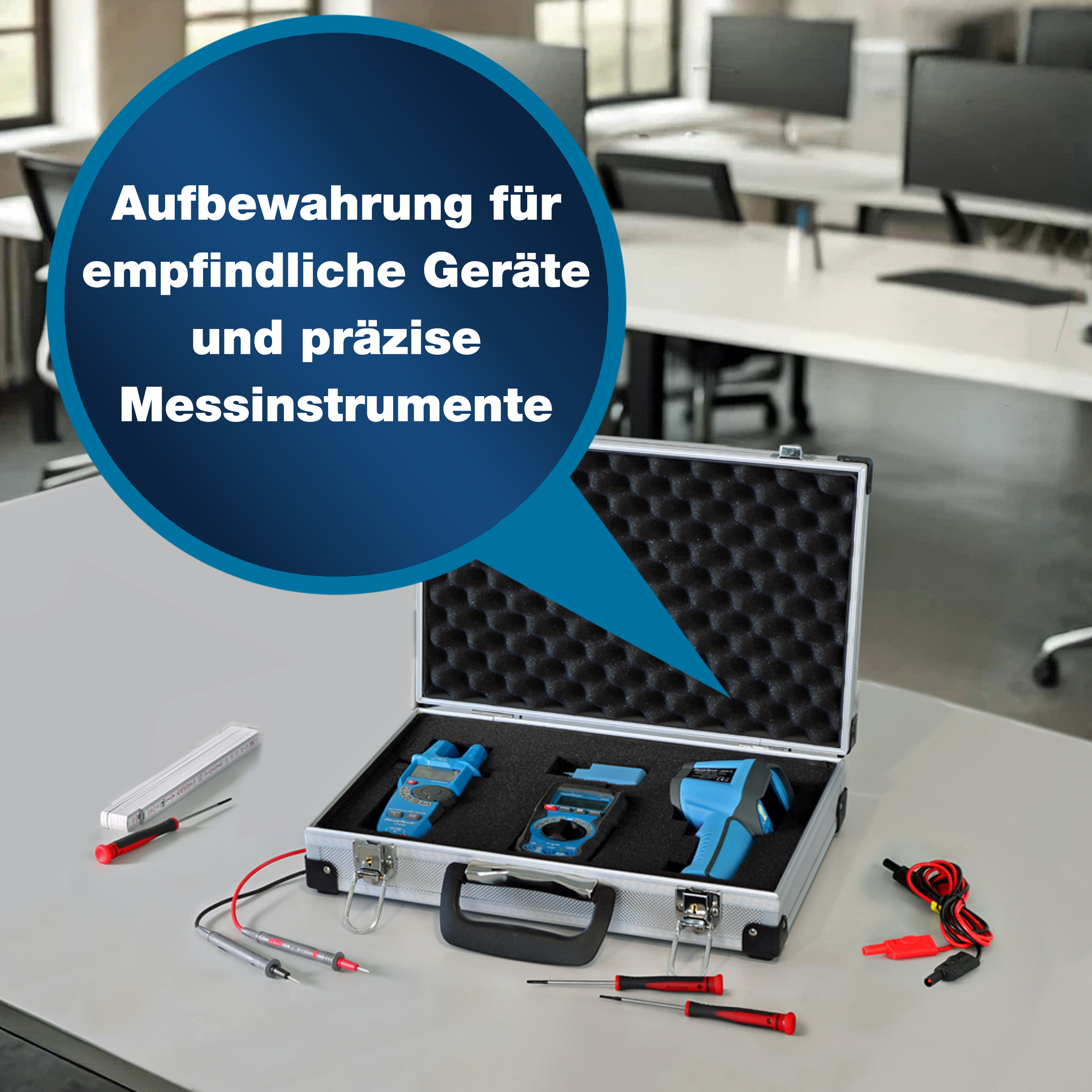 «PeakTech® P 7265» Estuche de Transporte para Instrumentos de Medida